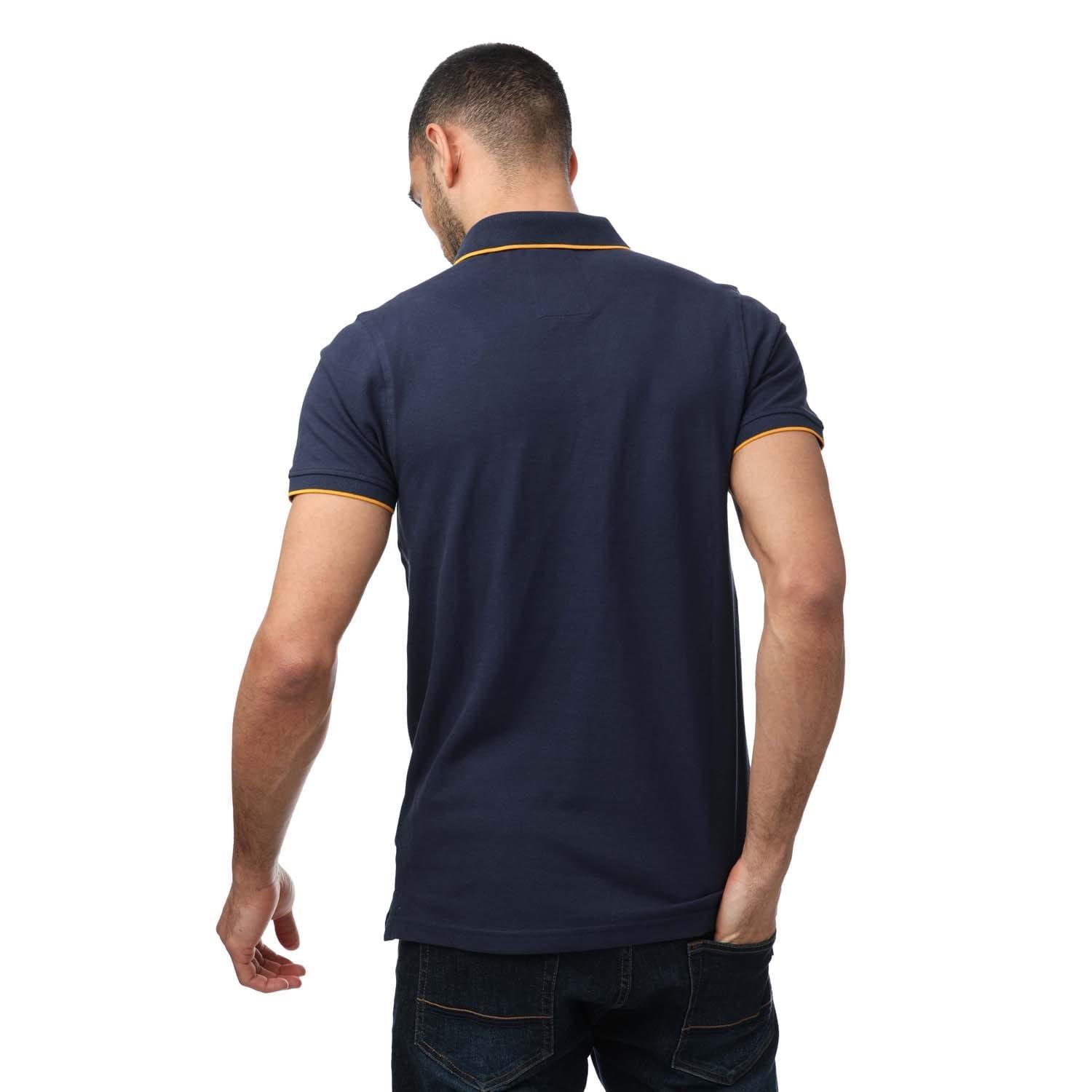 Navy - Luke 1977 - Ricky Gold Tipped Polo Shirt - 2
