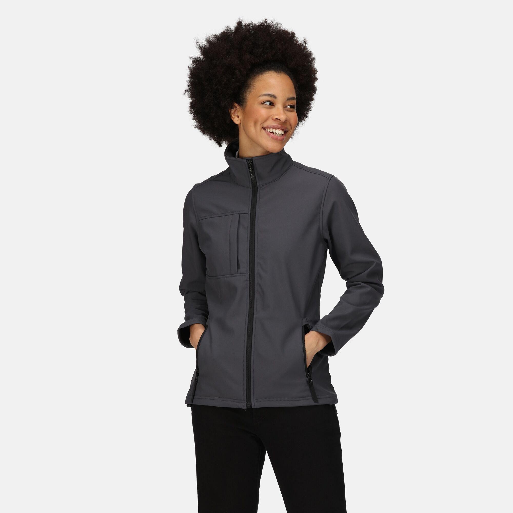 Regatta Women's Octagon Ii Softshell Jacket - Seal Grey Black - 16