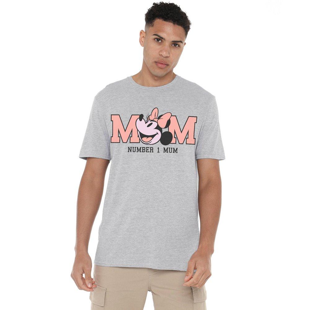 Grey - Minnie Mouse - Minnie Mouse MotherS Day Number 1 Mum T-Shirt Gre - 1