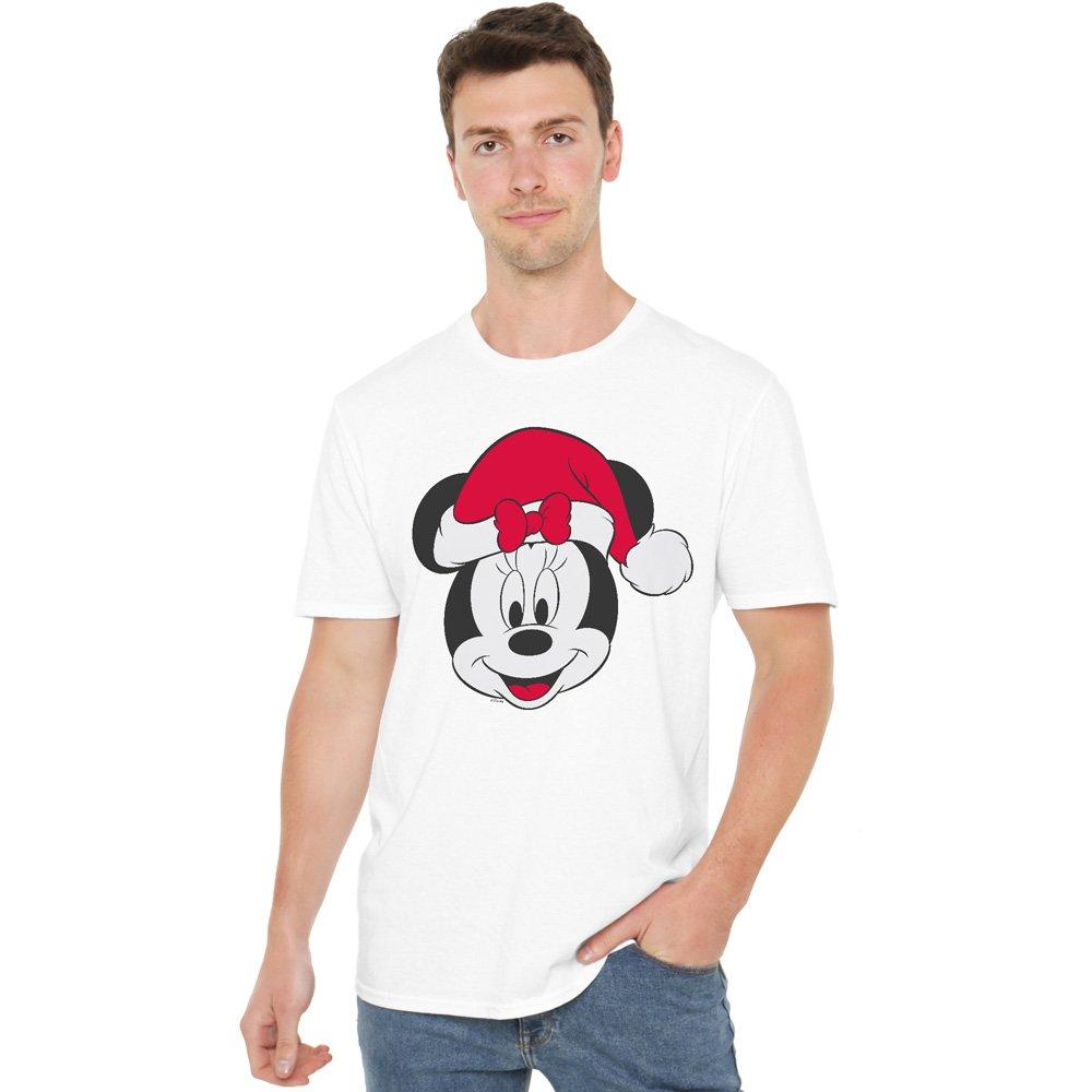 White - Minnie Mouse - Minnie Mouse Christmas Hat T-Shirt White - 1