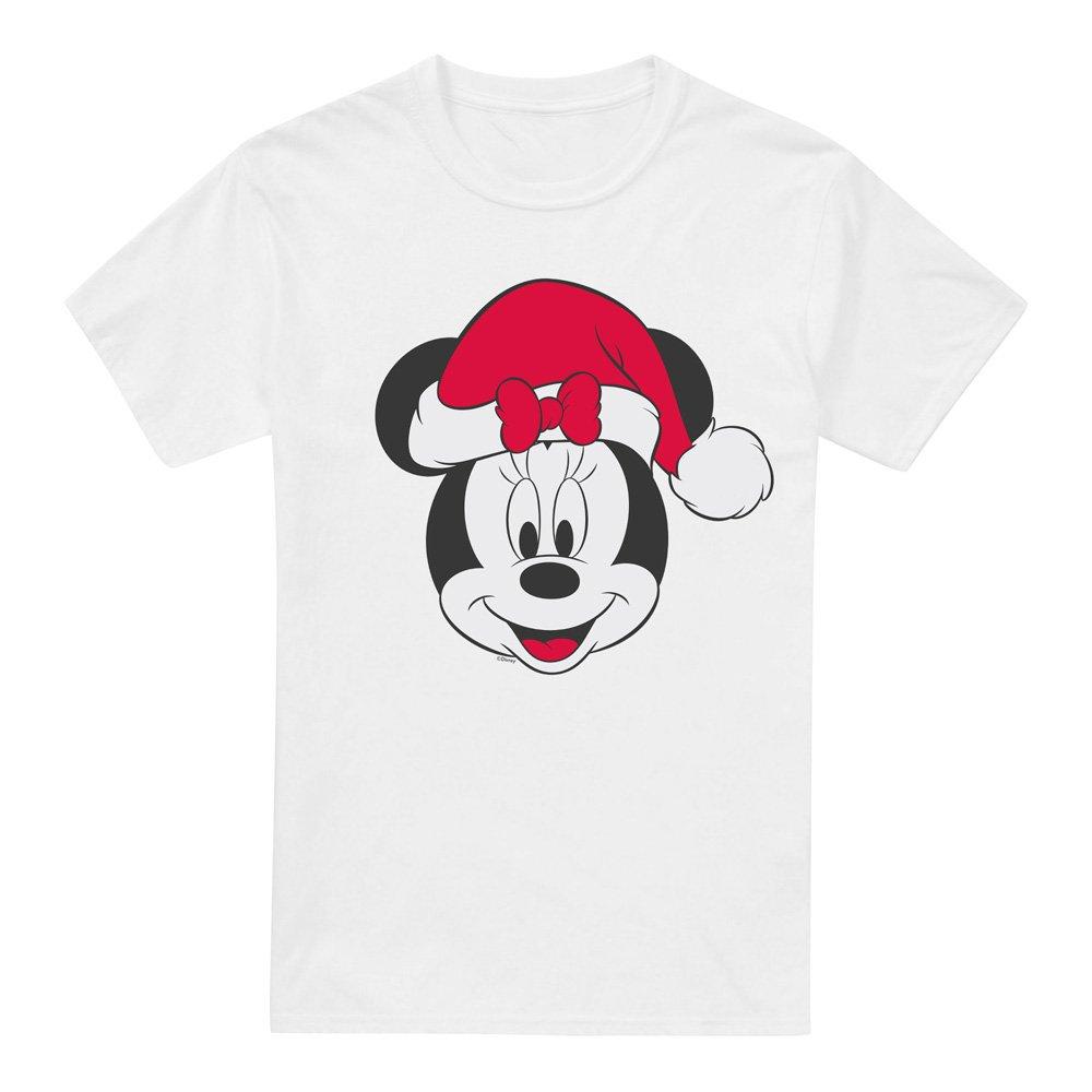 White - Minnie Mouse - Minnie Mouse Christmas Hat T-Shirt White - 4