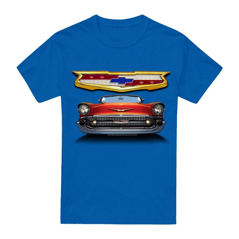 Blue - Other - Chevrolet 1957 Bel Air Grille T Shirt Royal - 4