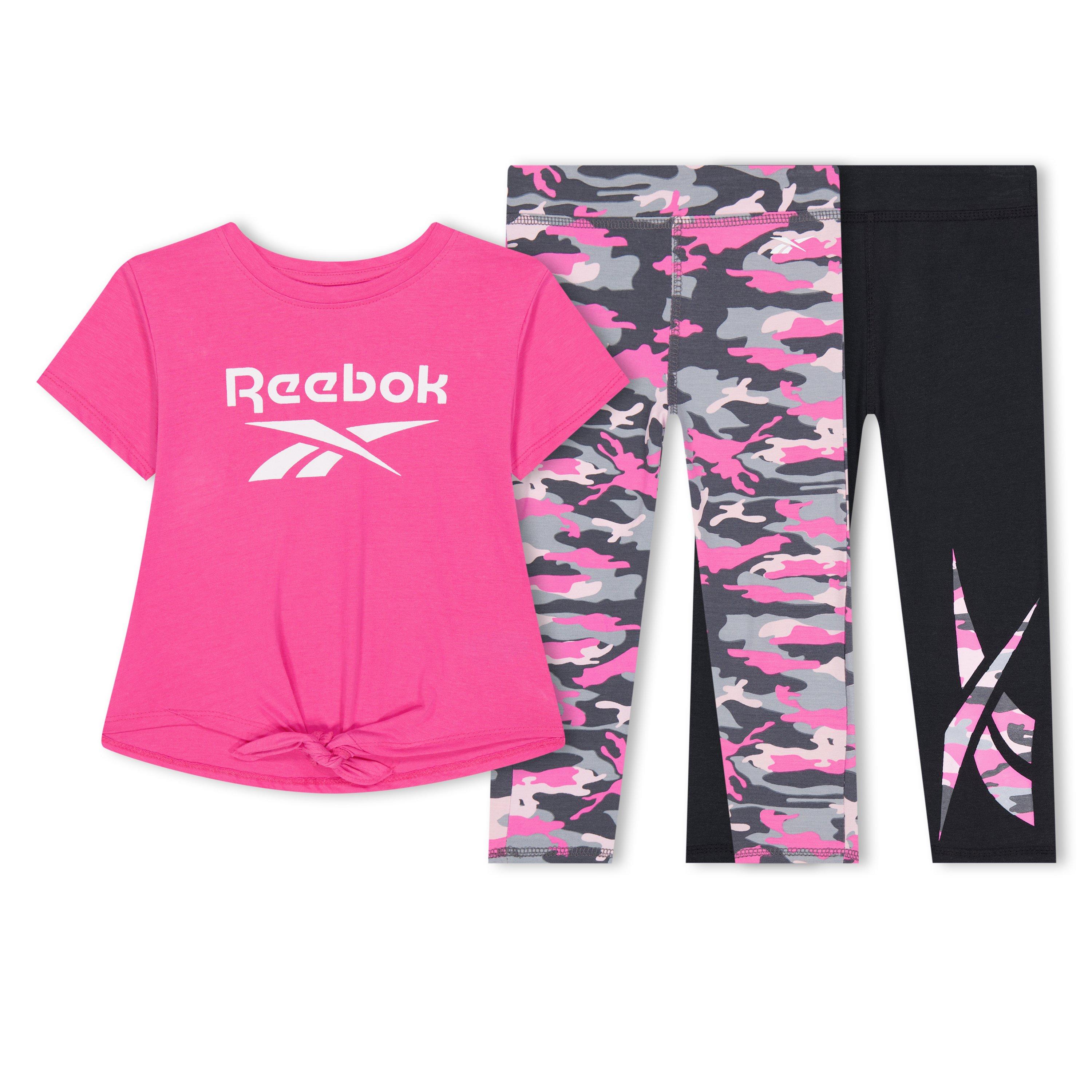 Atomic Pink - Reebok - Tee/ Lgng Set Jn99