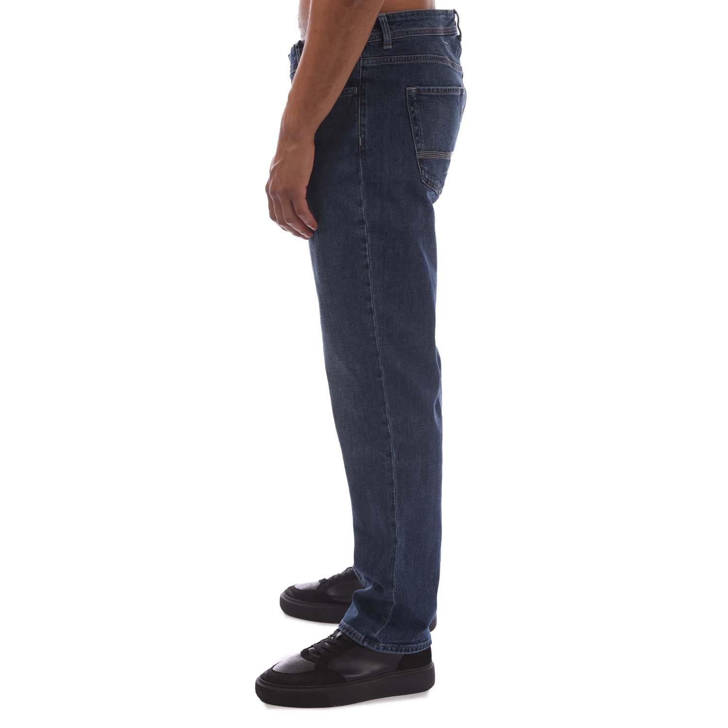 Blue - Timberland - Sandown 5 Pocket Straight Jeans - 2