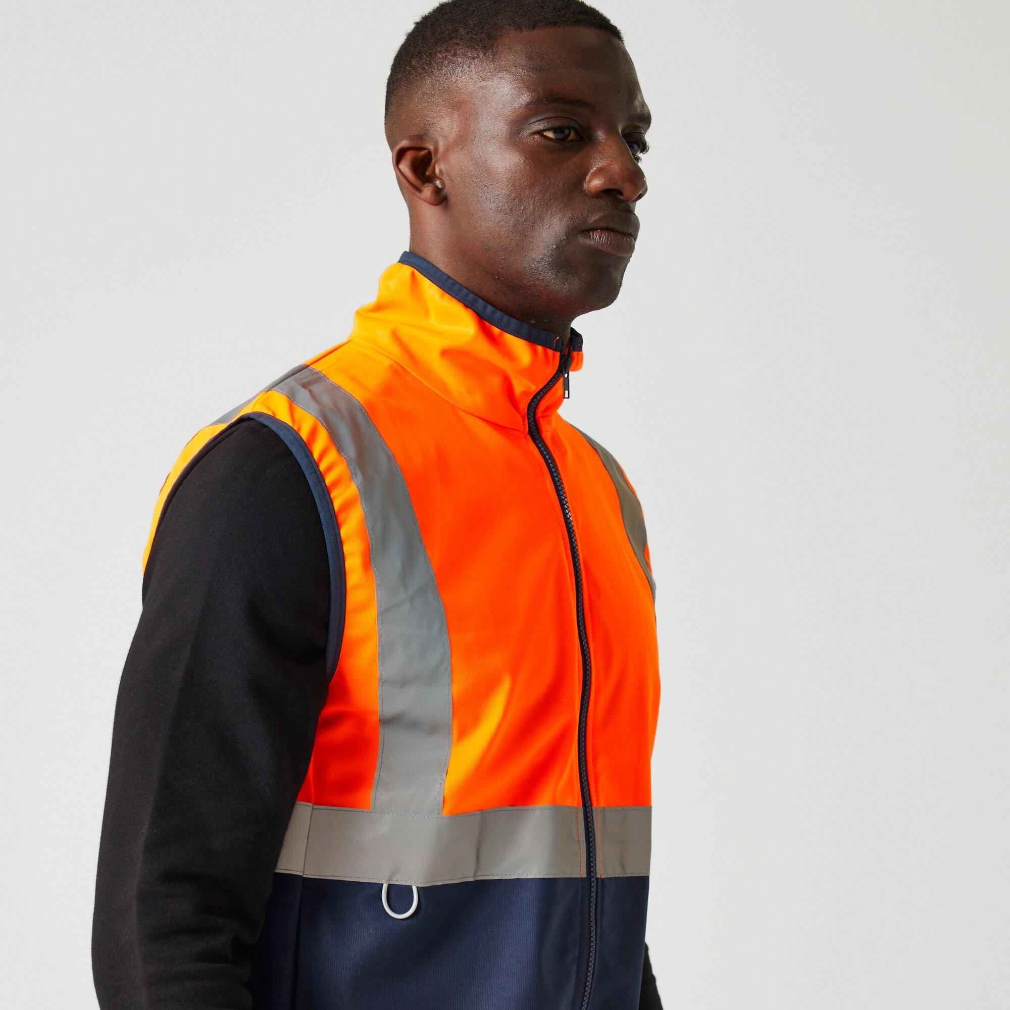 Orange/Navy - Regatta - Mens Pro HI-VIS Full Zip Gilet - 4