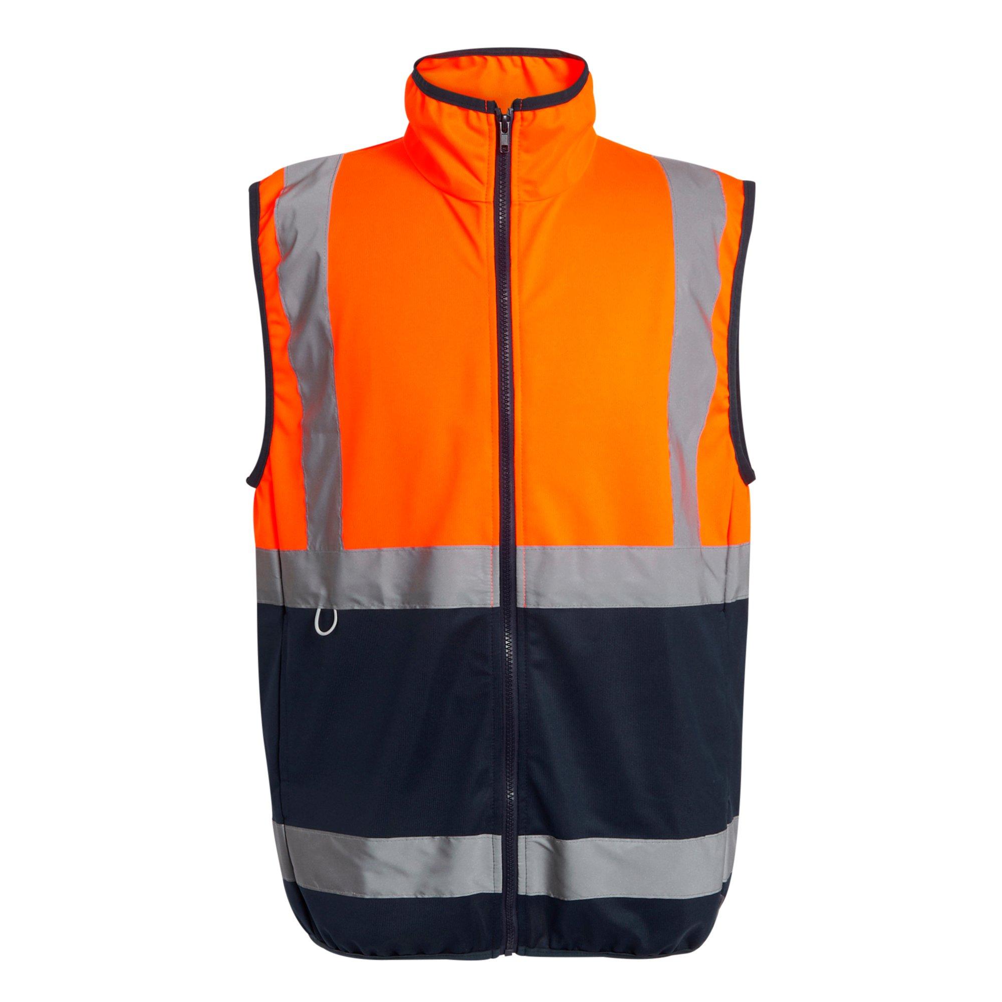 Orange/Navy - Regatta - Mens Pro HI-VIS Full Zip Gilet - 7