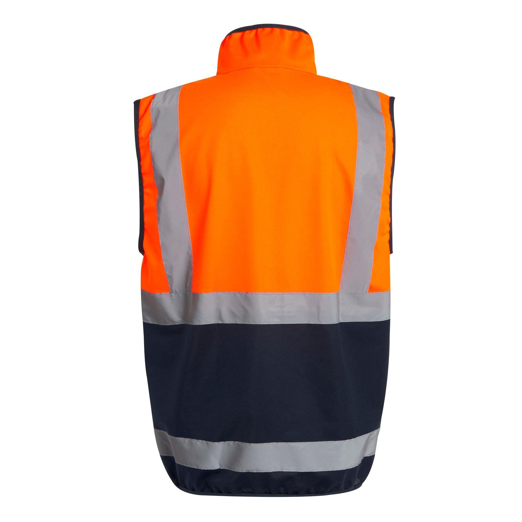 Orange/Navy - Regatta - Mens Pro HI-VIS Full Zip Gilet - 10