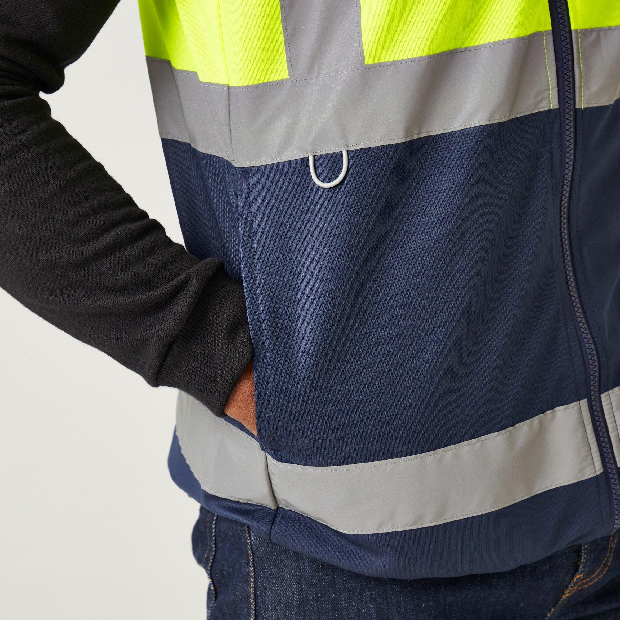 Yellow/Navy - Regatta - Mens Pro HI-VIS Full Zip Gilet - 4