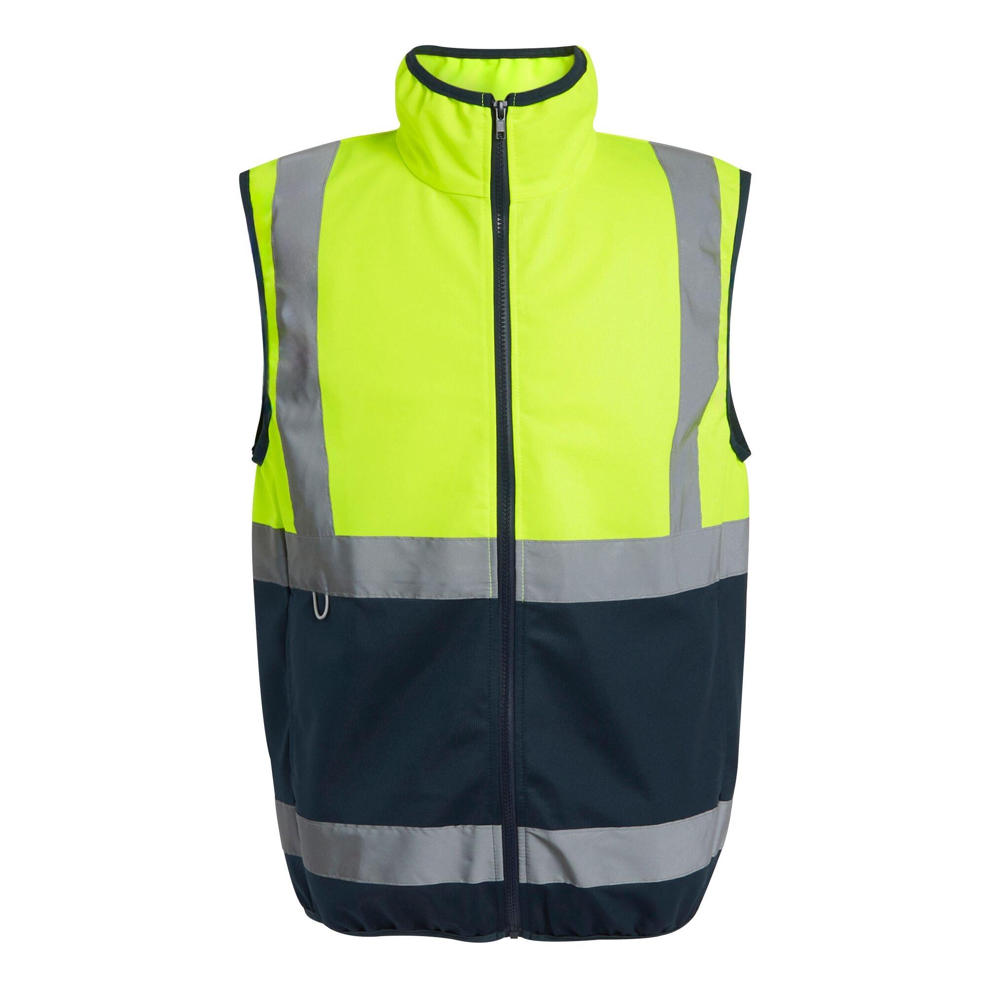 Yellow/Navy - Regatta - Mens Pro HI-VIS Full Zip Gilet - 9