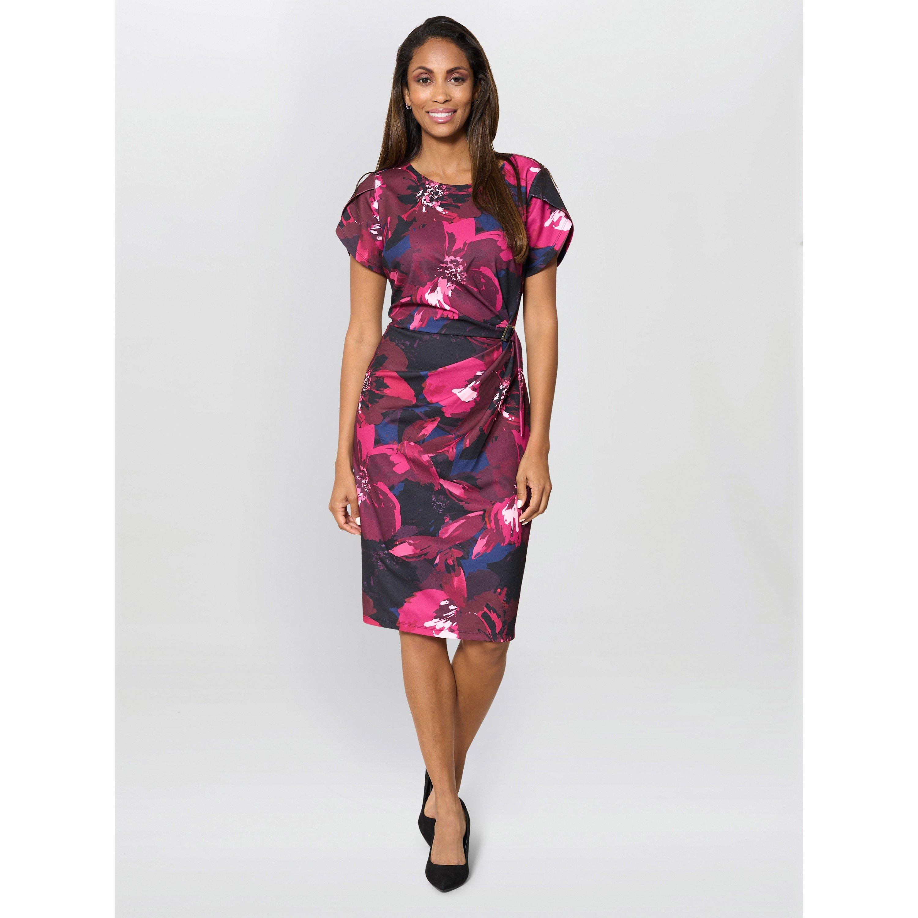Multi - Gina Bacconi - Roby Floral Print Dress - 4