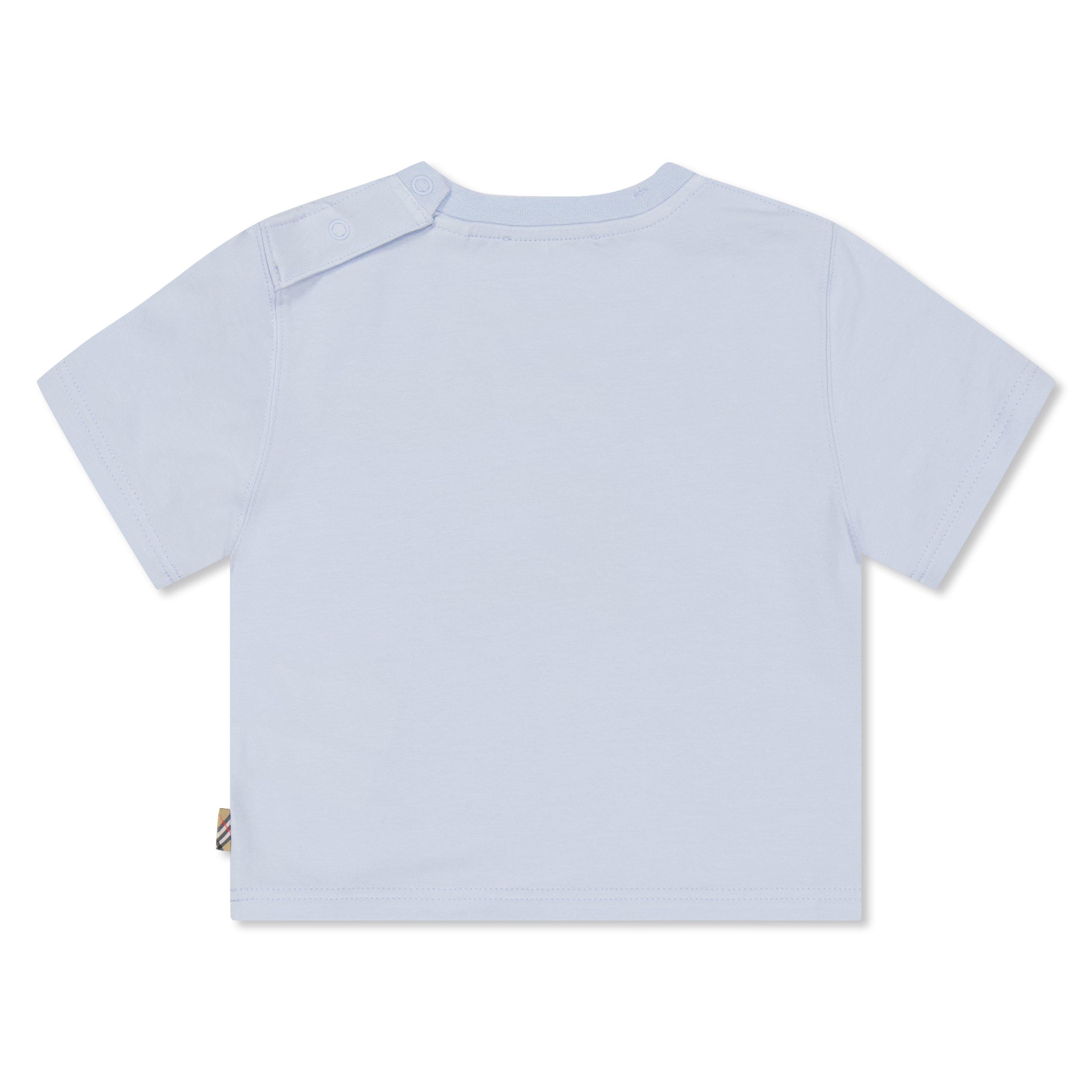 Ice Blue A2165 - Burberry - Burb Logo Tee In61 - 2