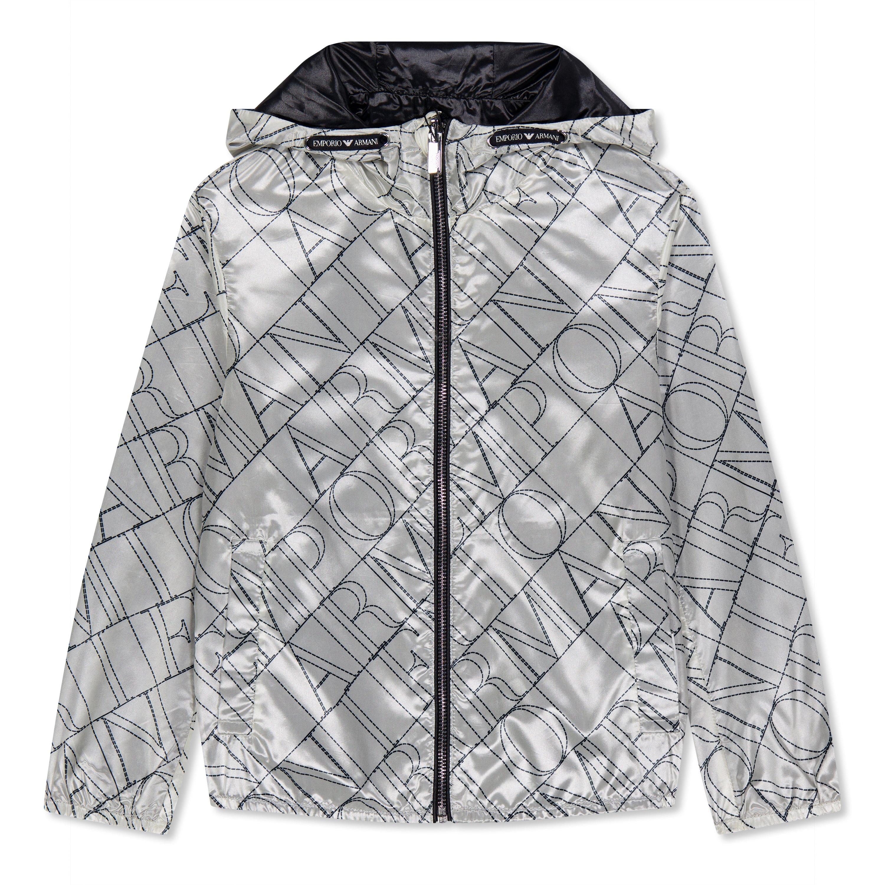 White Lettering - Emporio Armani - Kids' Water-Repellent Softshell Jacket - 1