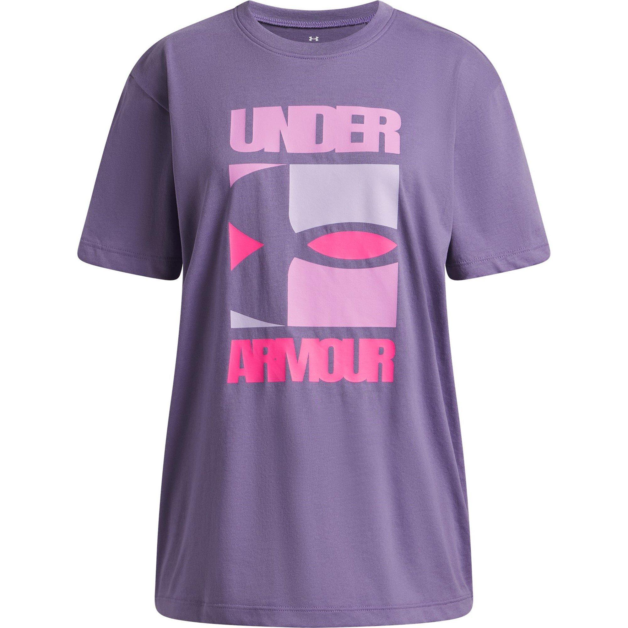 Purple/Pink - Under Armour - Kids' Oversized T-Shirt - 1