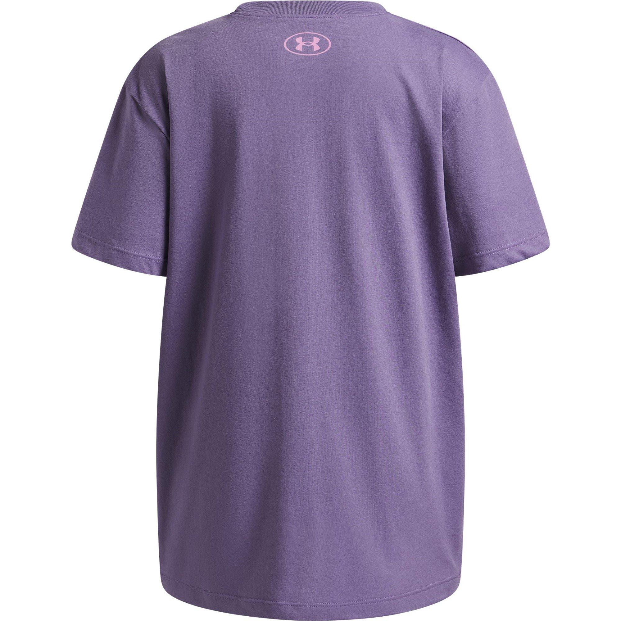Lila/Rosa - Under Armour - UA Block Logo Ss Jn62 - 2