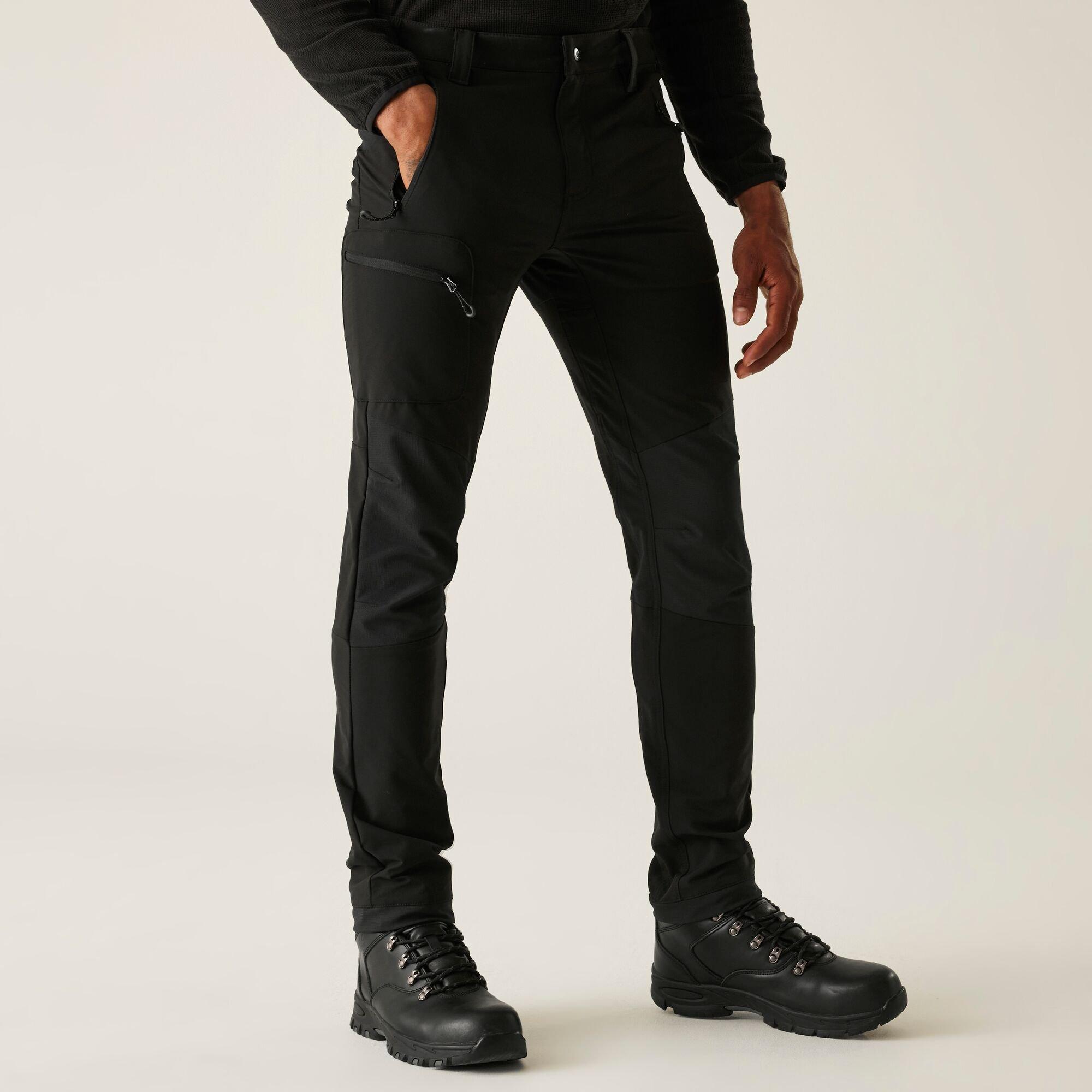 Regatta Men's Prolite Softshell Stretch Trousers - Black - 42 R
