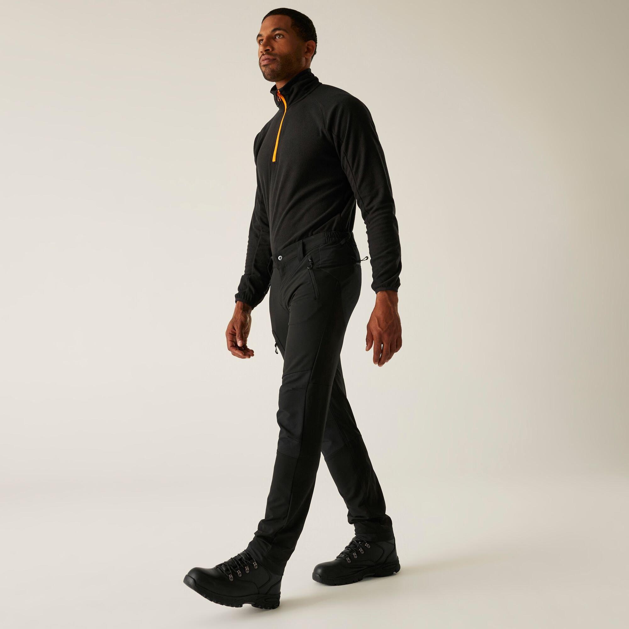 Black - Regatta - Mens Prolite Softshell Stretch Trousers - 3