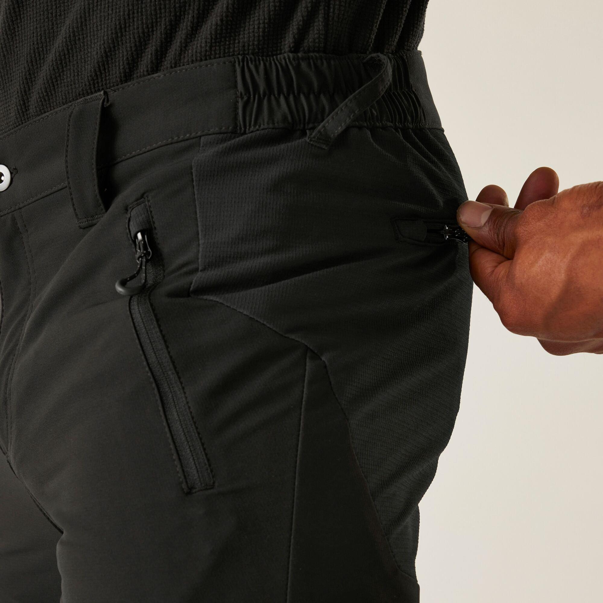 Black - Regatta - Mens Prolite Softshell Stretch Trousers - 4