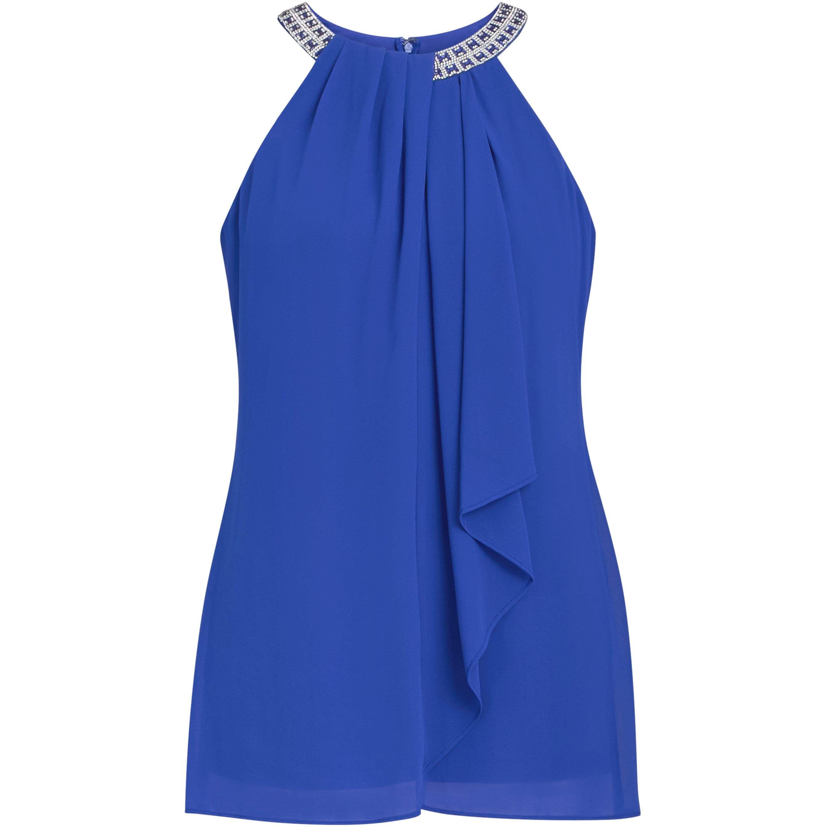 Royal - Gina Bacconi - ELLE HALTER TOP WITH BEADED NECK - 4