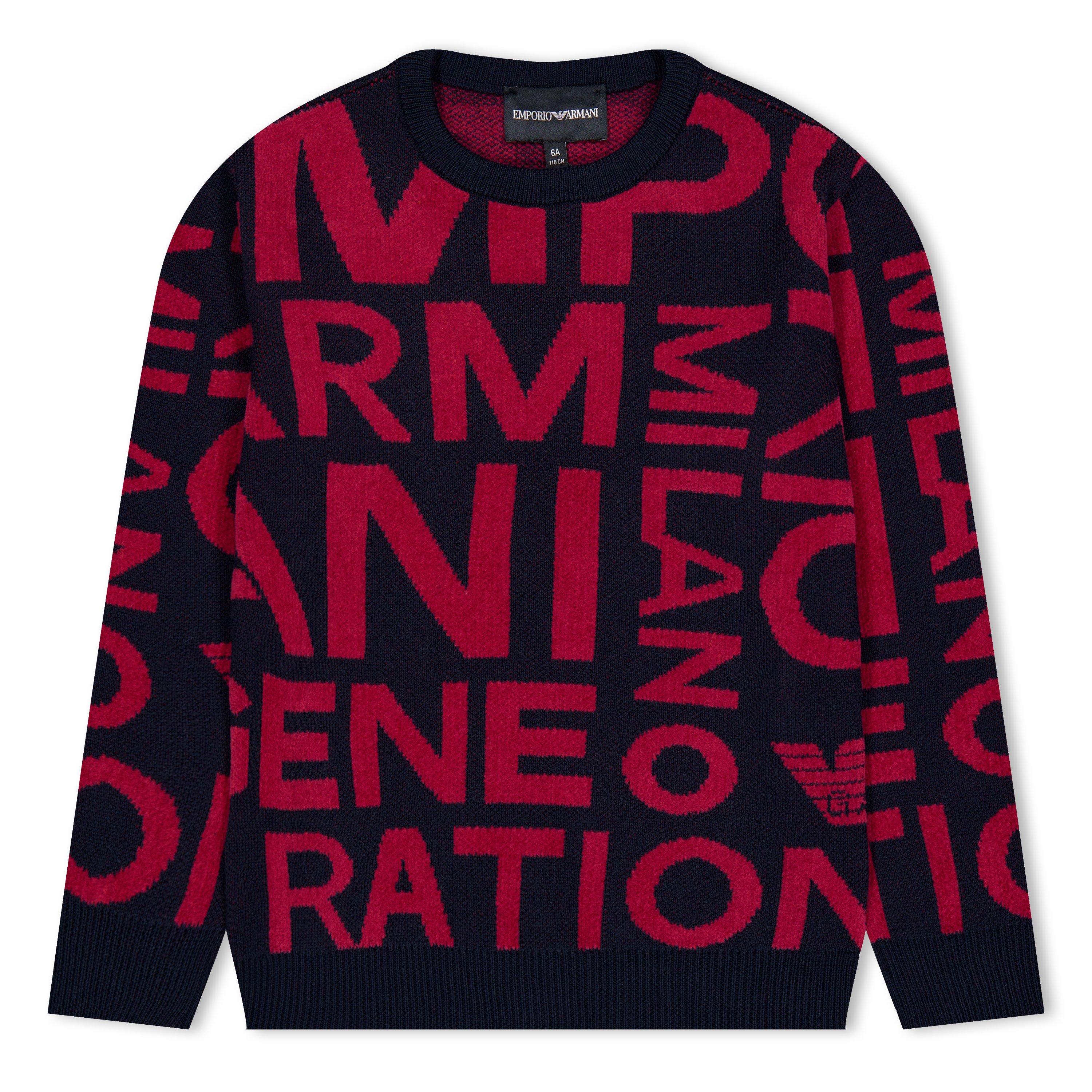 Emporio Armani Kids' Knitted Crew Neck Jumper