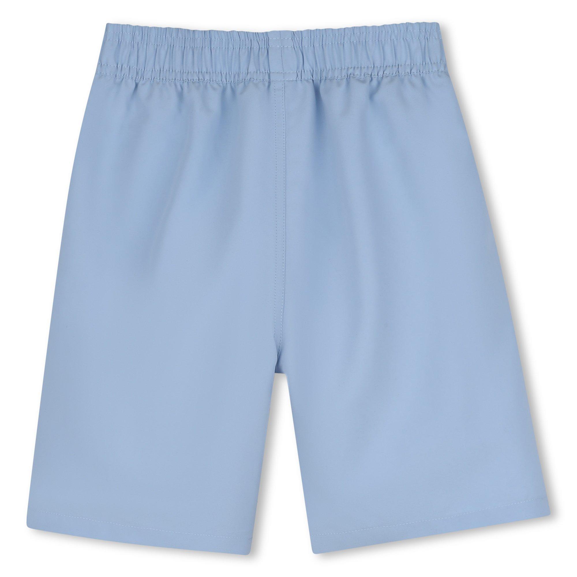 Azzurro Chiaro - Boss - Kids Logo Swim Shorts, Iconic Print - 2