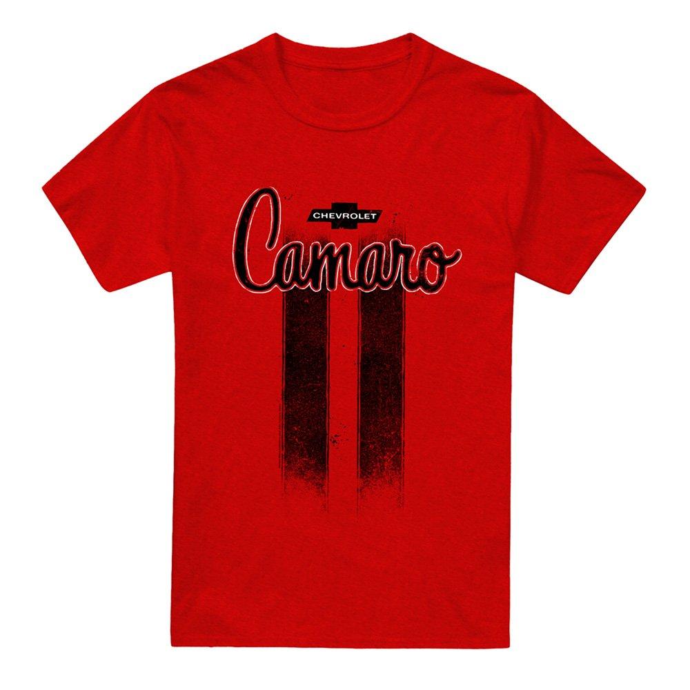 Red - Other - Chevrolet Camaro Stripes T-Shirt Red - 4