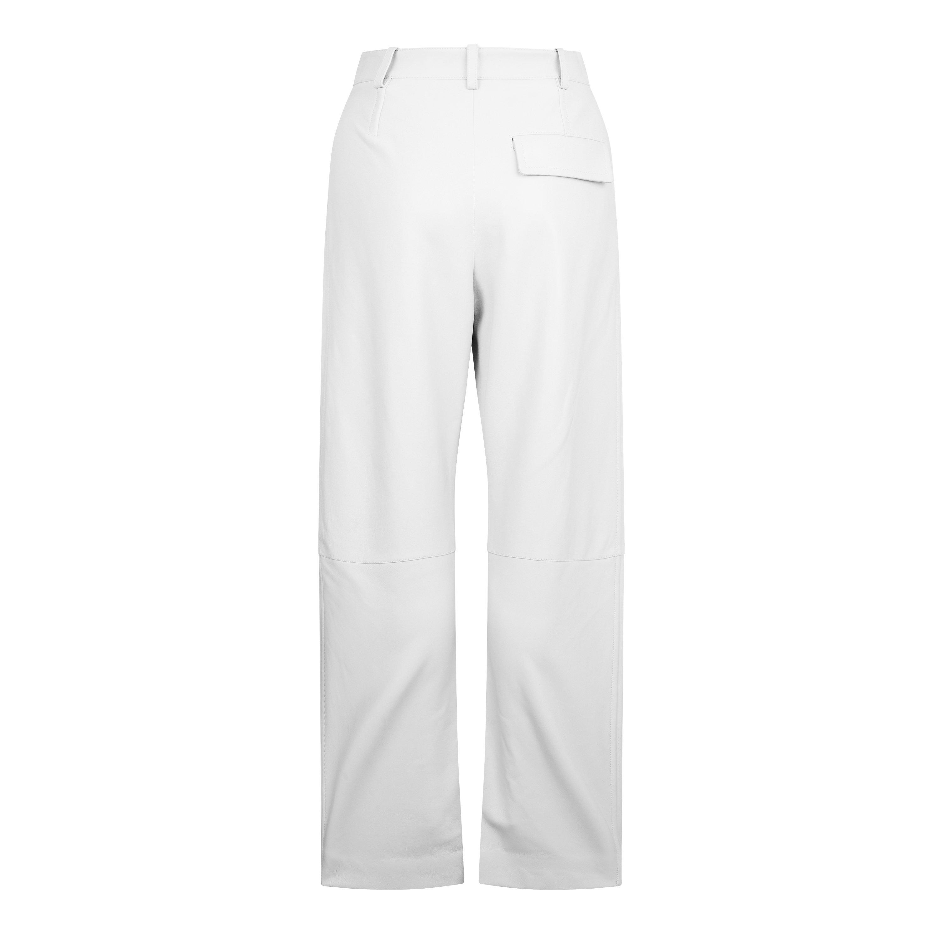Dove - Bottega Veneta - Nappa Leather Trousers - 2