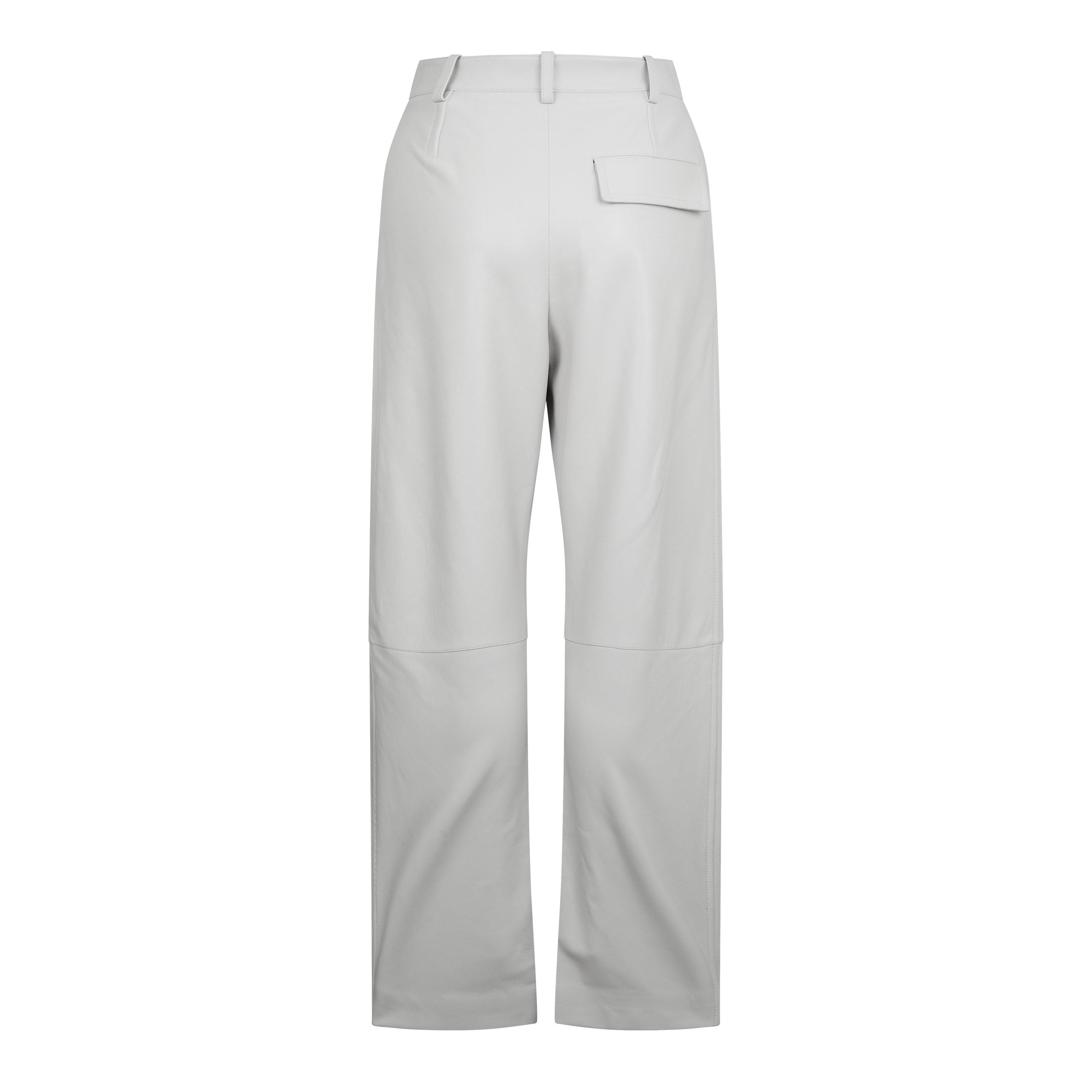 Dove - Bottega Veneta - Nappa Leather Trousers - 7