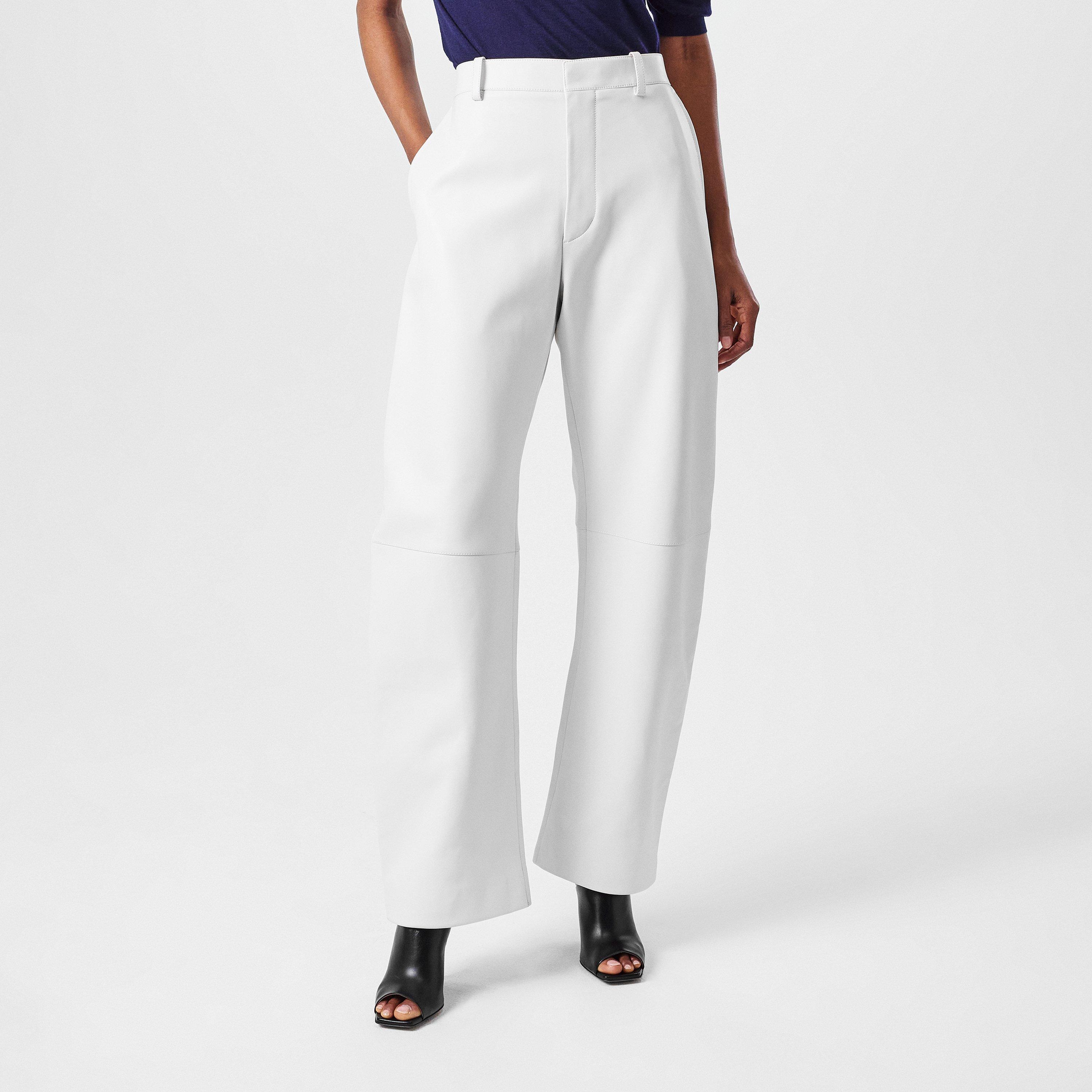 Dove - Bottega Veneta - Nappa Leather Trousers - 3