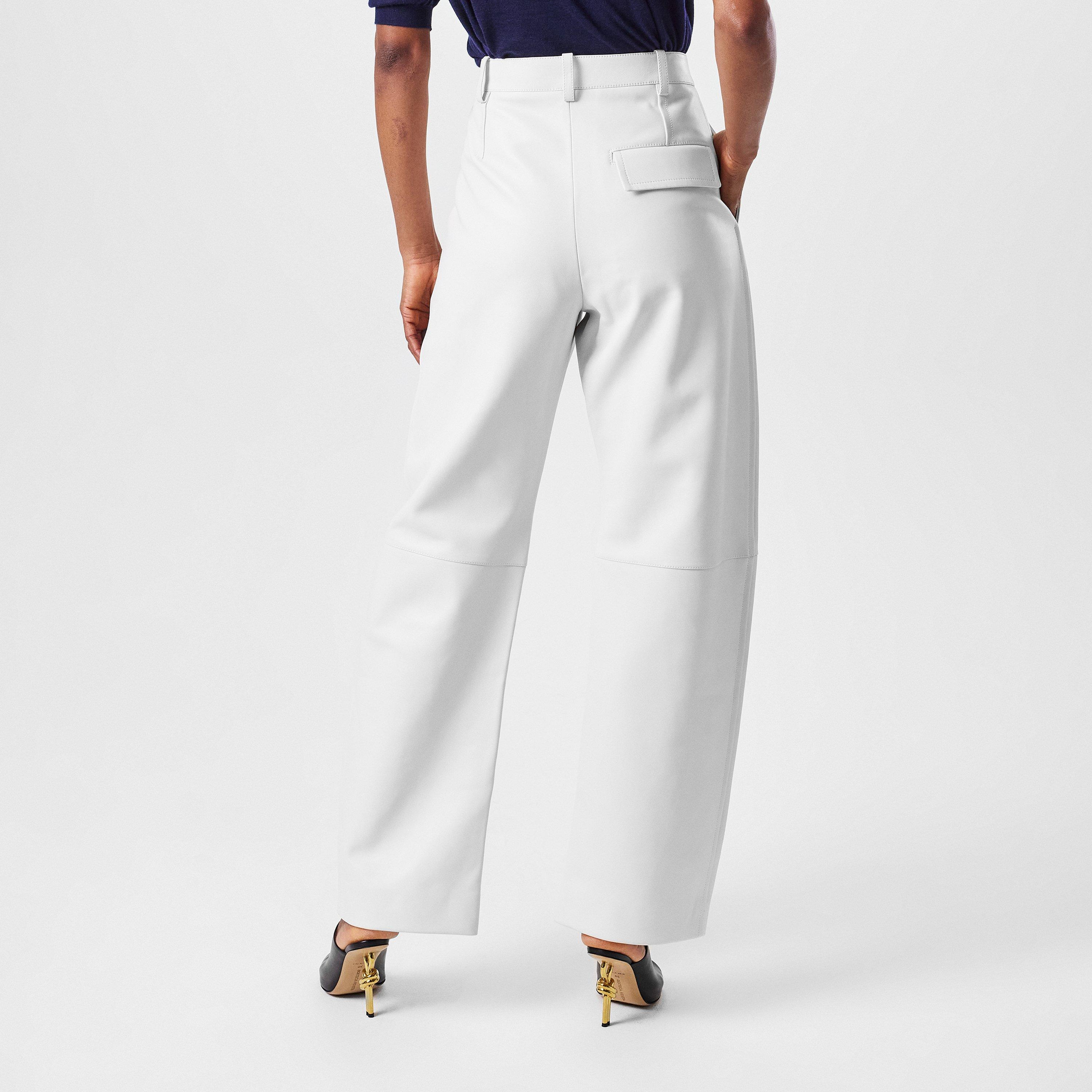 Dove - Bottega Veneta - Nappa Leather Trousers - 4