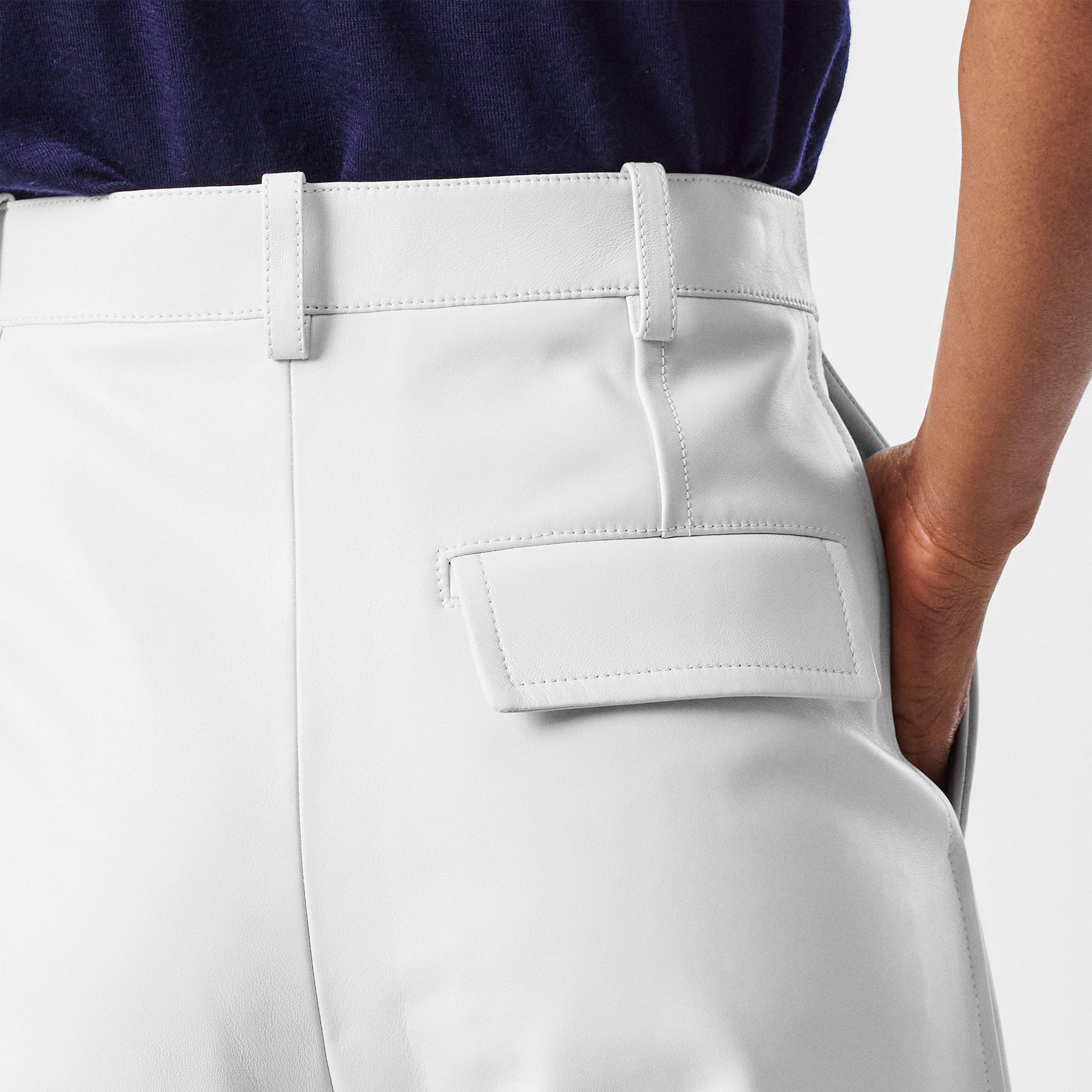 Dove - Bottega Veneta - Nappa Leather Trousers - 5