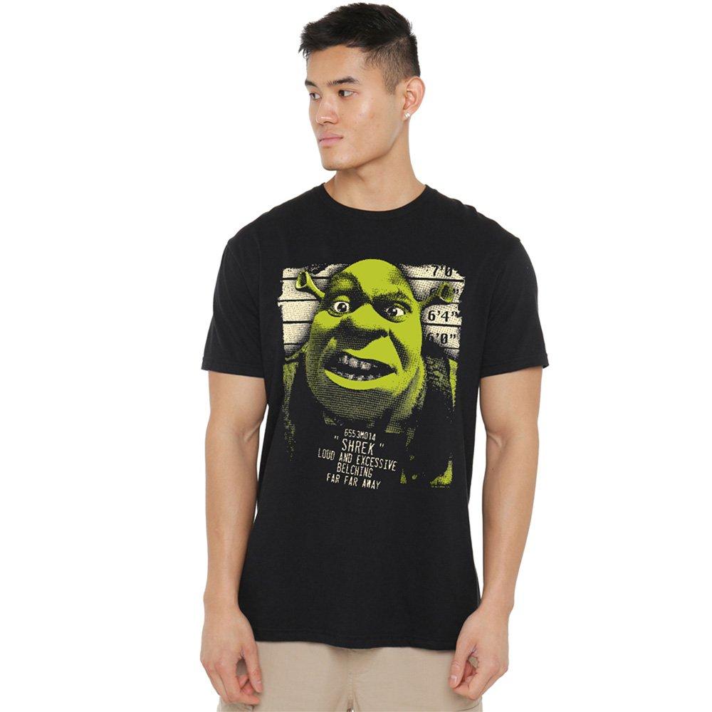 Black - Other - Shrek Ogre Mugshot Mens T-Shirt Black - 1