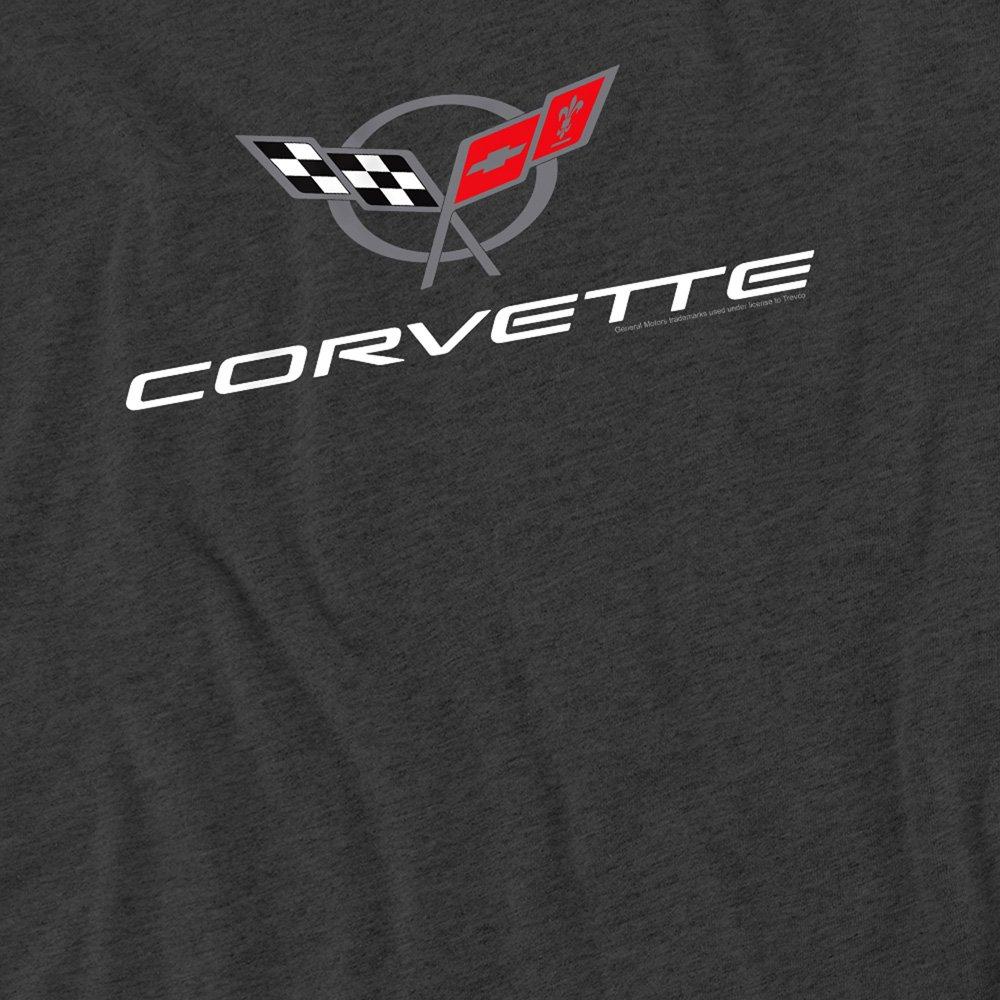 Grey - Other - Chevrolet Corvette Modern Emblem T-Shirt Charcoal - 2