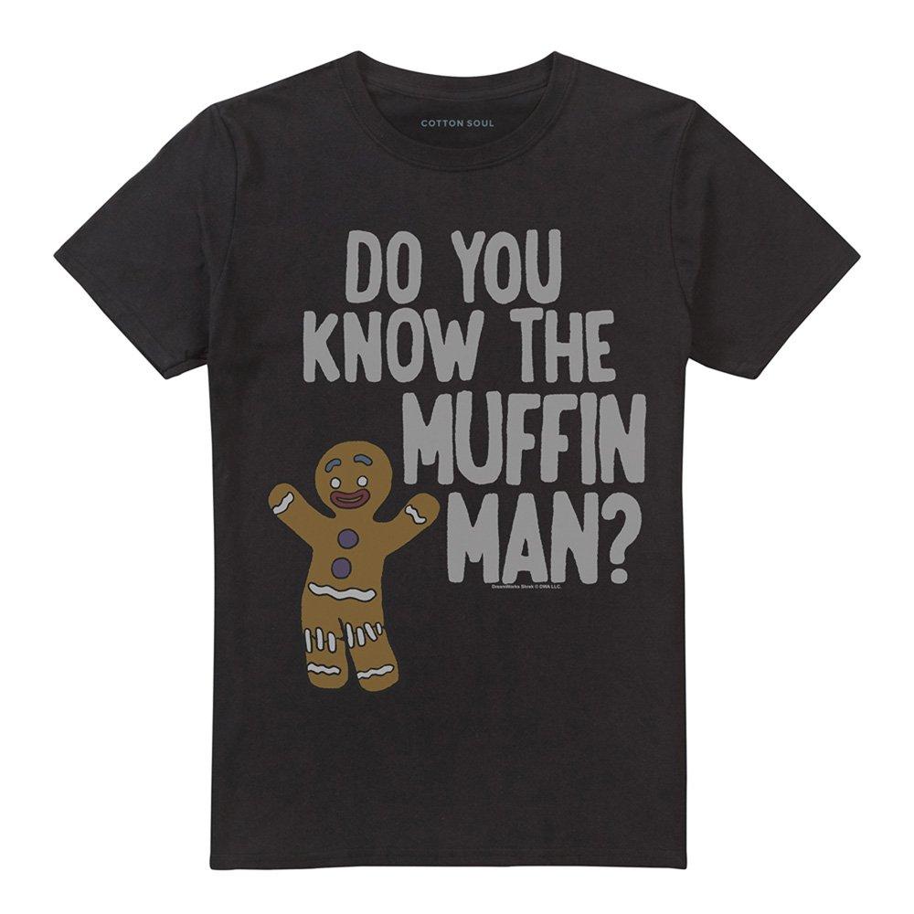 Black - Other - Shrek Muffin Man Mens T-Shirt Black - 4