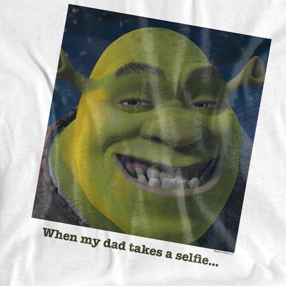 White - Other - Shrek Dad Takes A Selfie Mens T-Shirt White - 2
