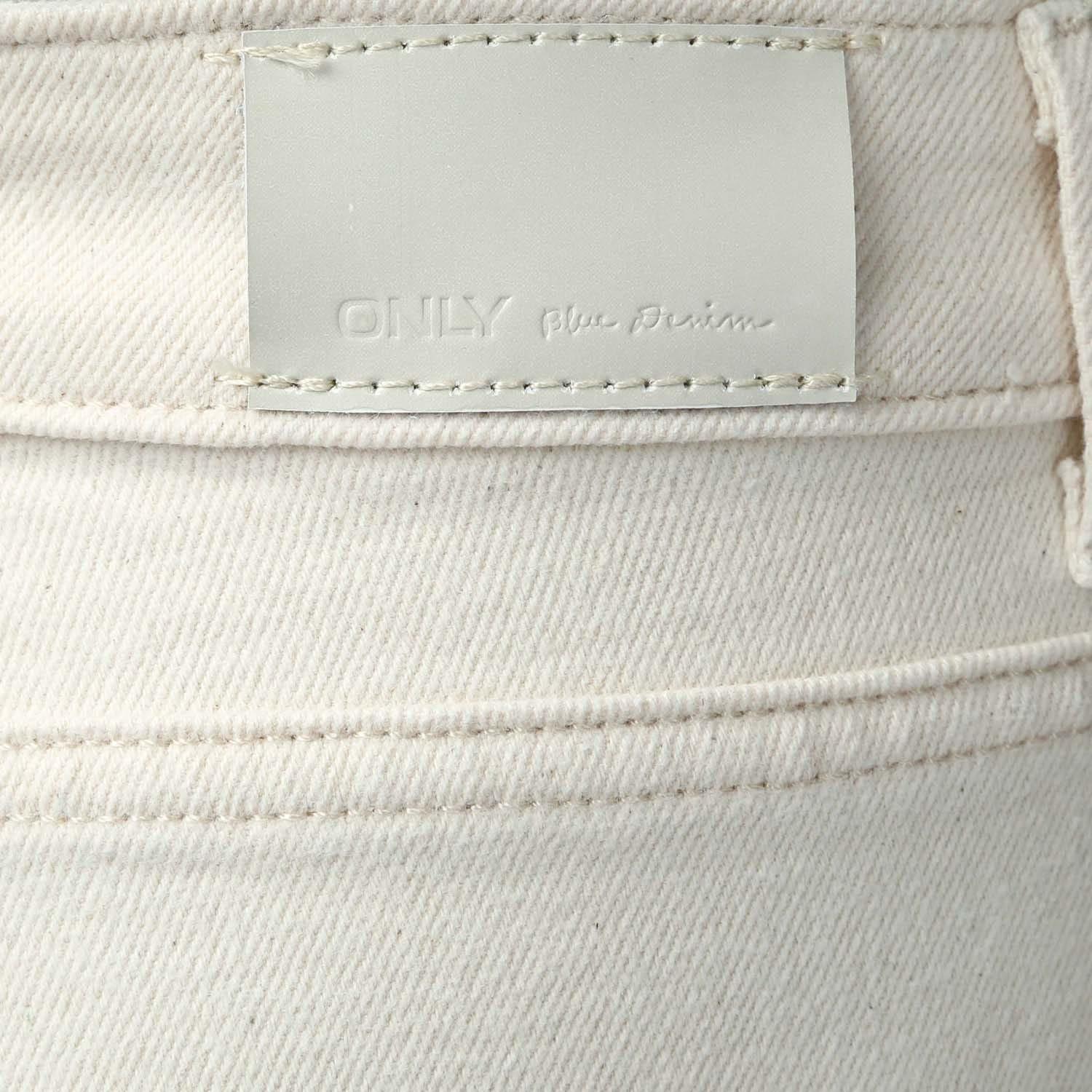 Ecru - Only - Emily Straight Fit High Waist Jeans - 3