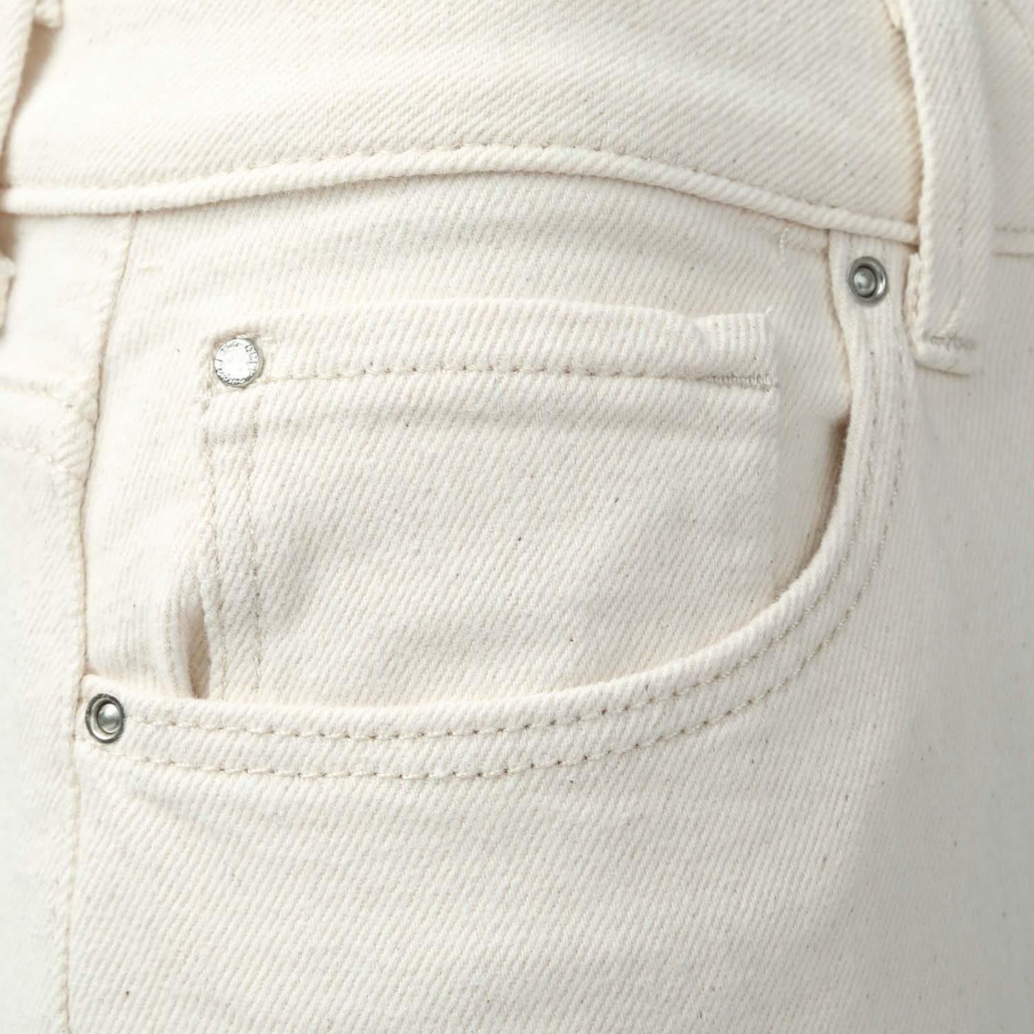 Ecru - Only - Emily Straight Fit High Waist Jeans - 4