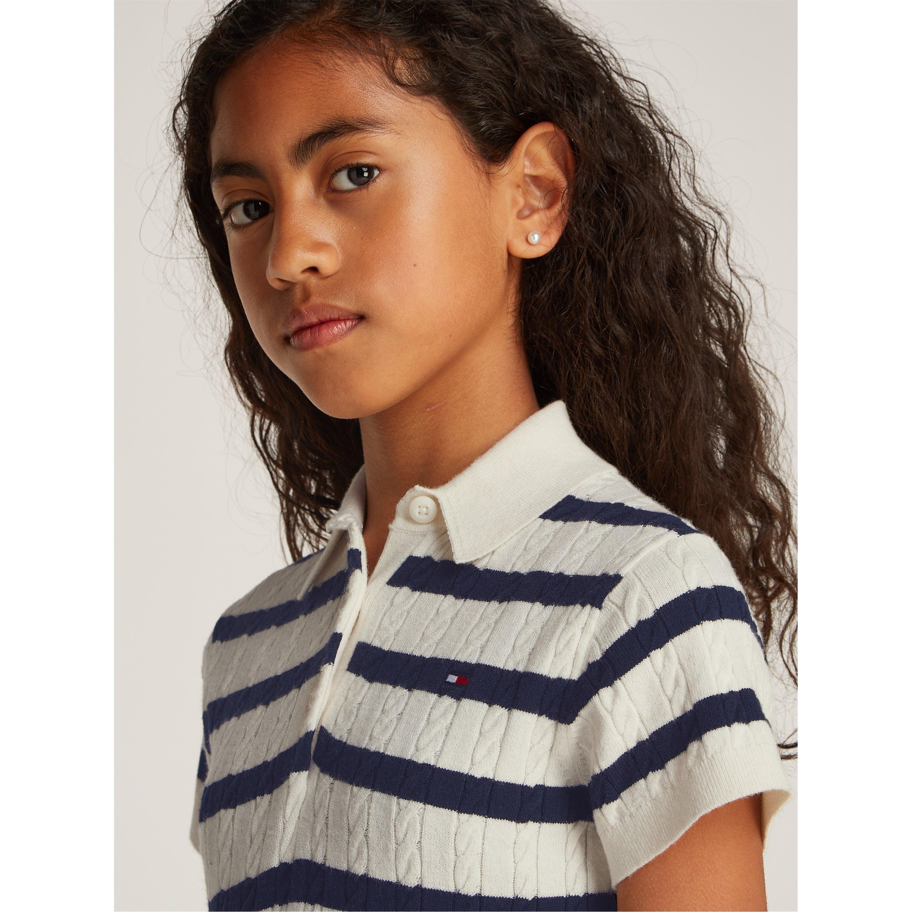 Righe 0AA - Tommy Hilfiger - Kids' Short-Sleeve Polo Dress - 2