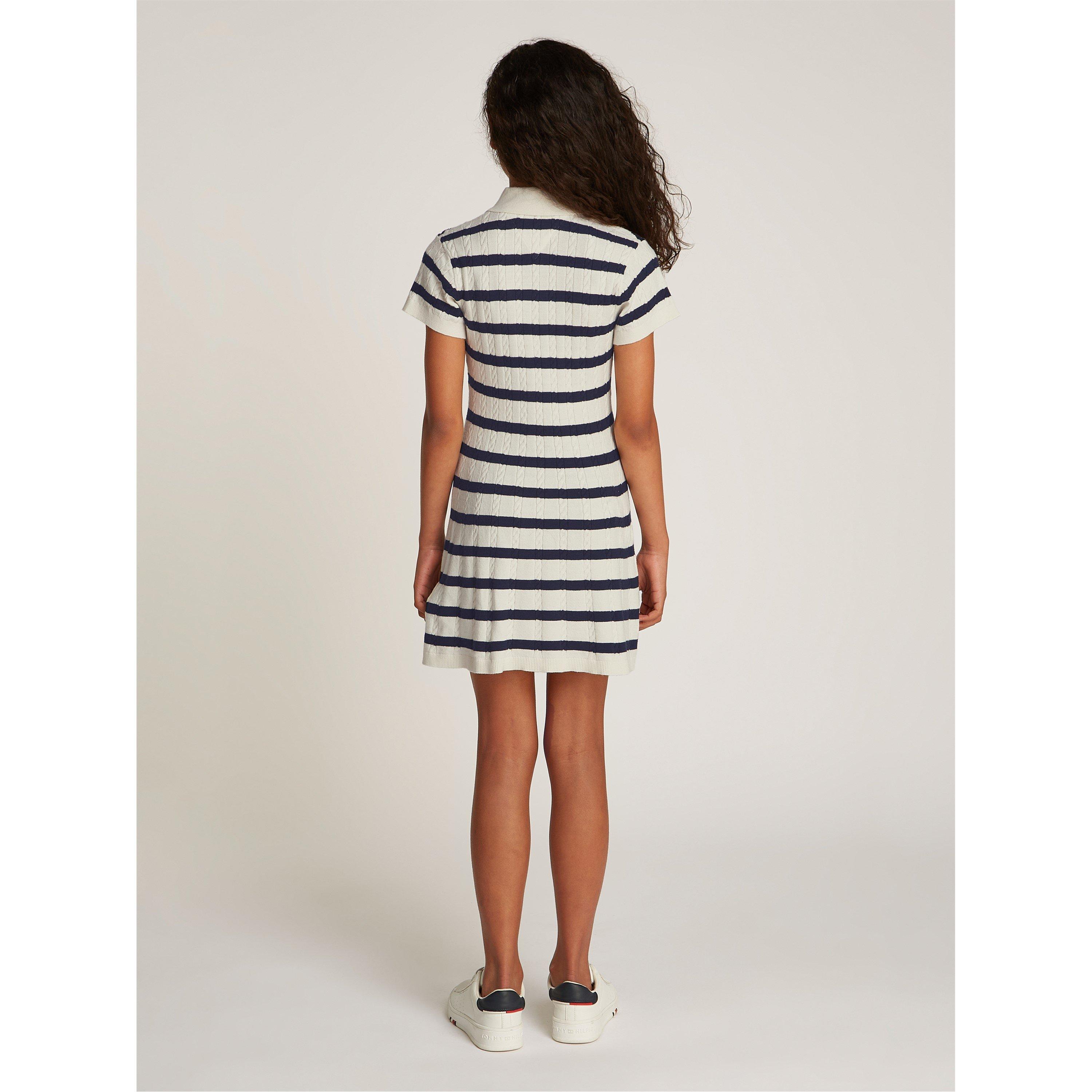 Righe 0AA - Tommy Hilfiger - Kids' Short-Sleeve Polo Dress - 3