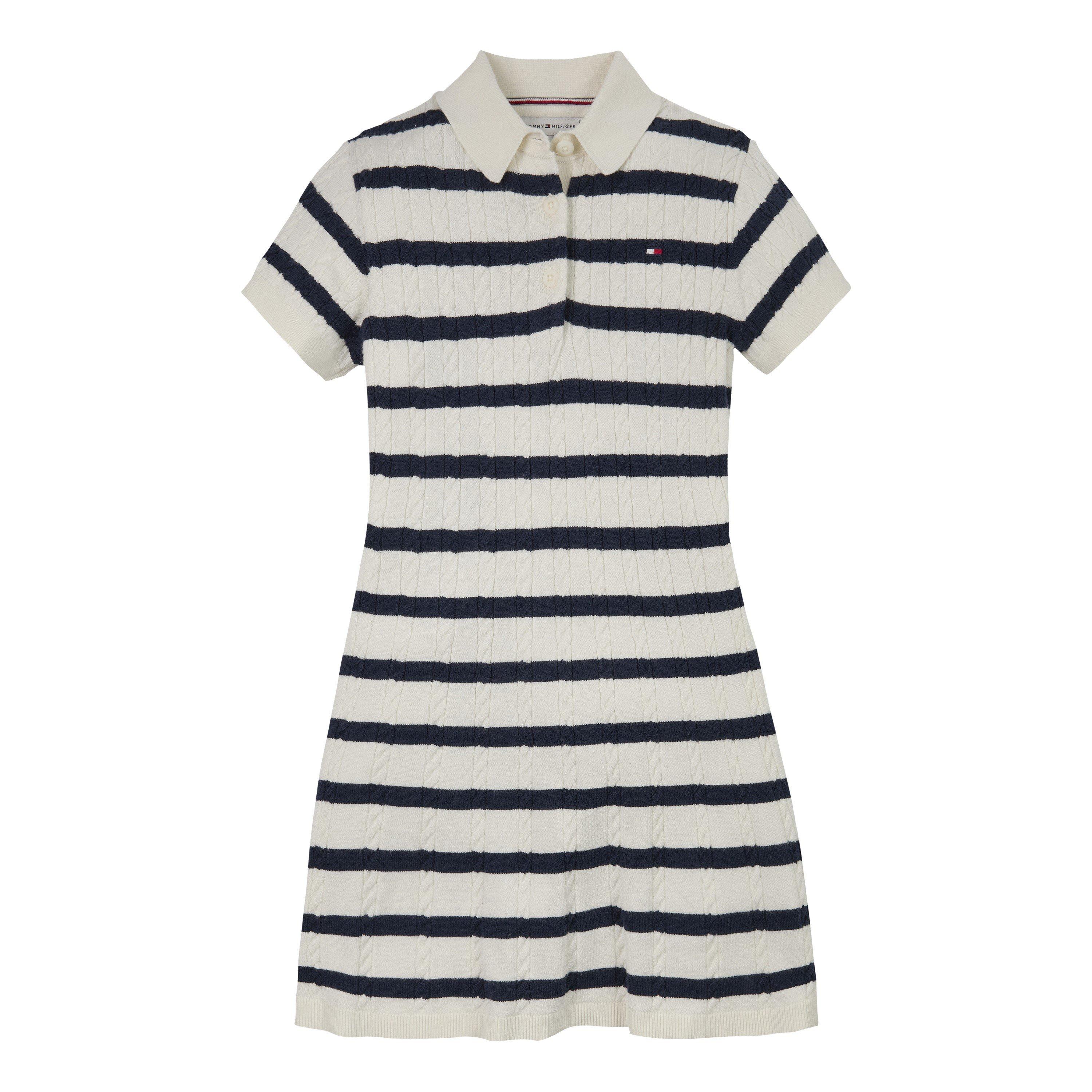 Righe 0AA - Tommy Hilfiger - Kids' Short-Sleeve Polo Dress - 4