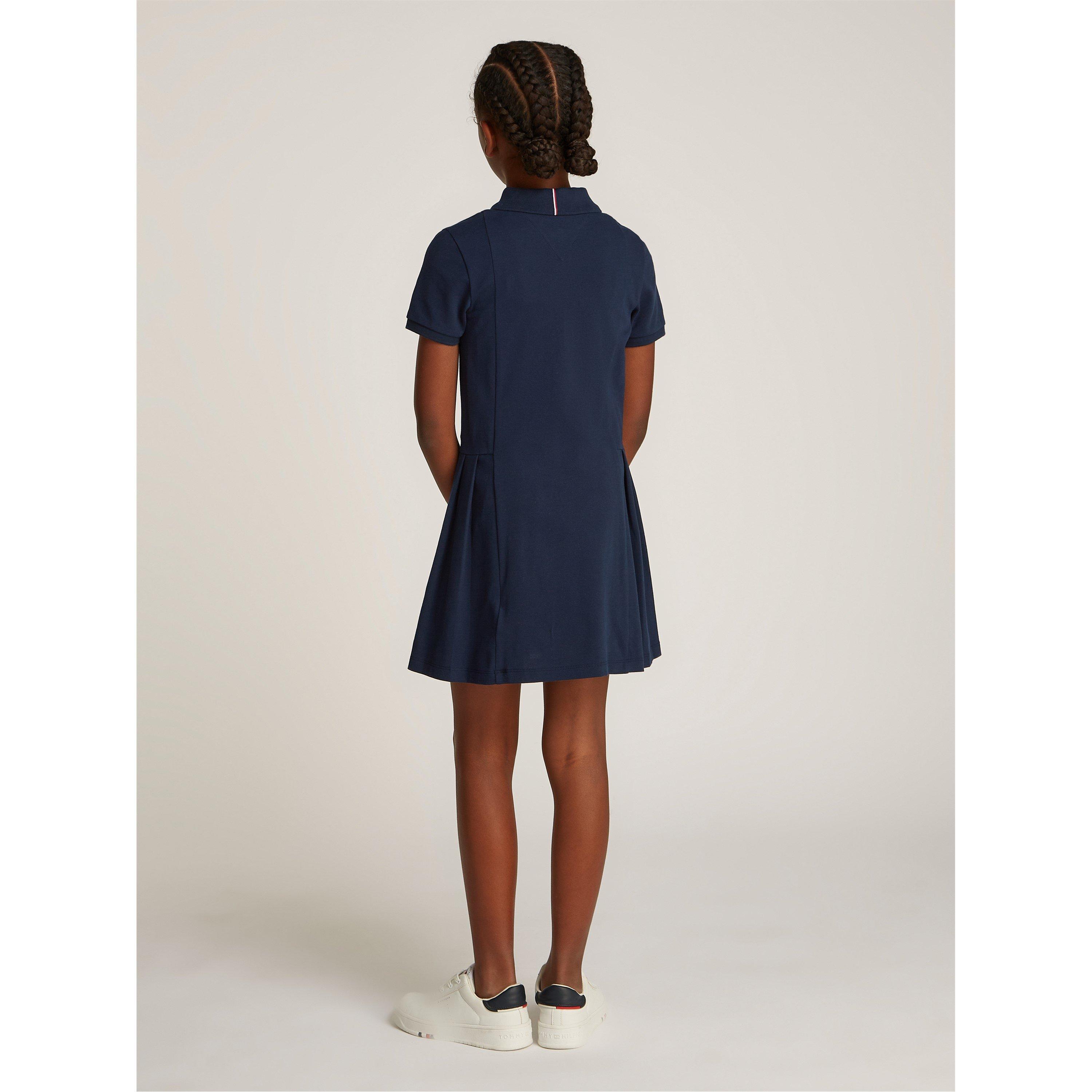 Navy C1G - Tommy Hilfiger - Kids' Short-Sleeve Polo Dress - 3