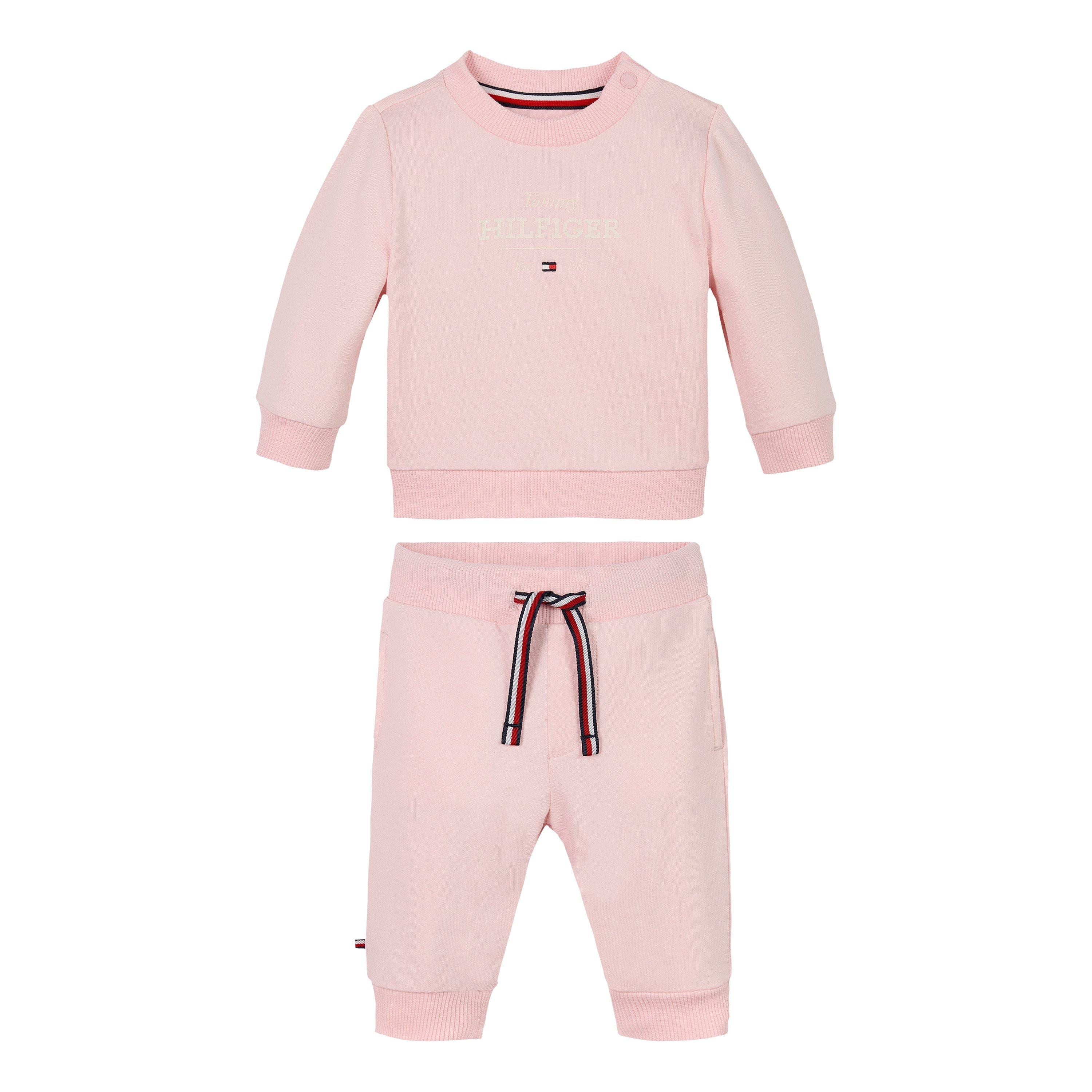 Pink TH3 - Tommy Hilfiger - Unisex Kids' Monotype Logo Clothing Set - 1