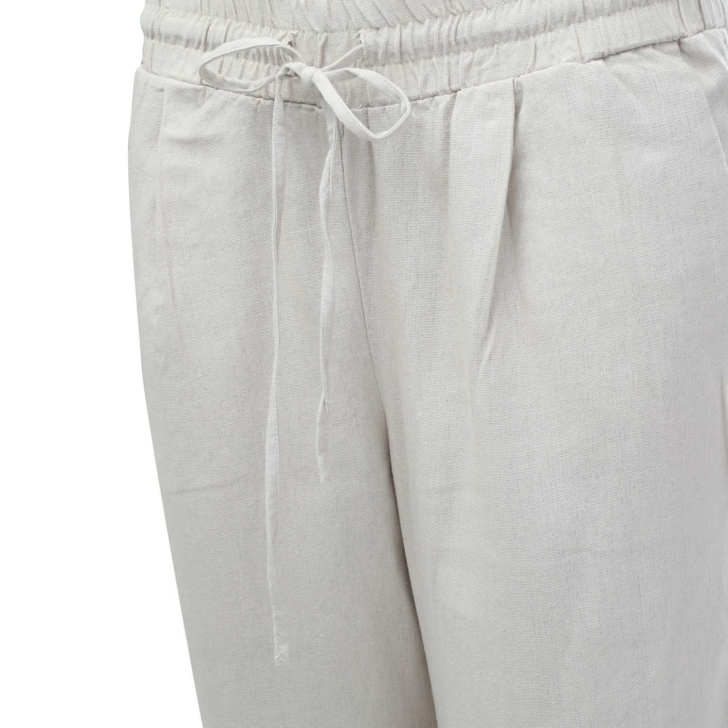 Natural - Vero Moda - Jesmilo Linen Blend Trousers - 4