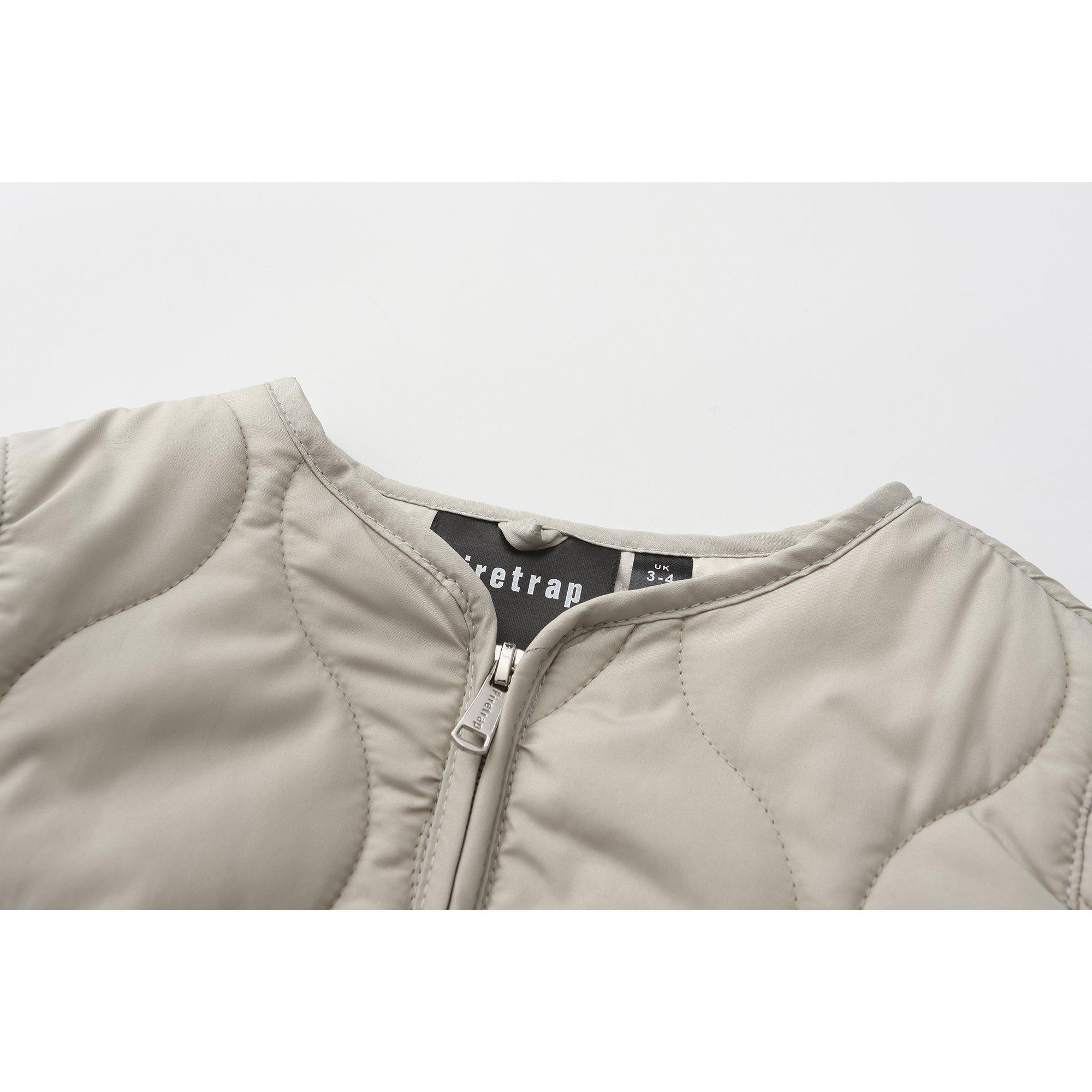 Bež - Firetrap - Quilted Jacket - 3