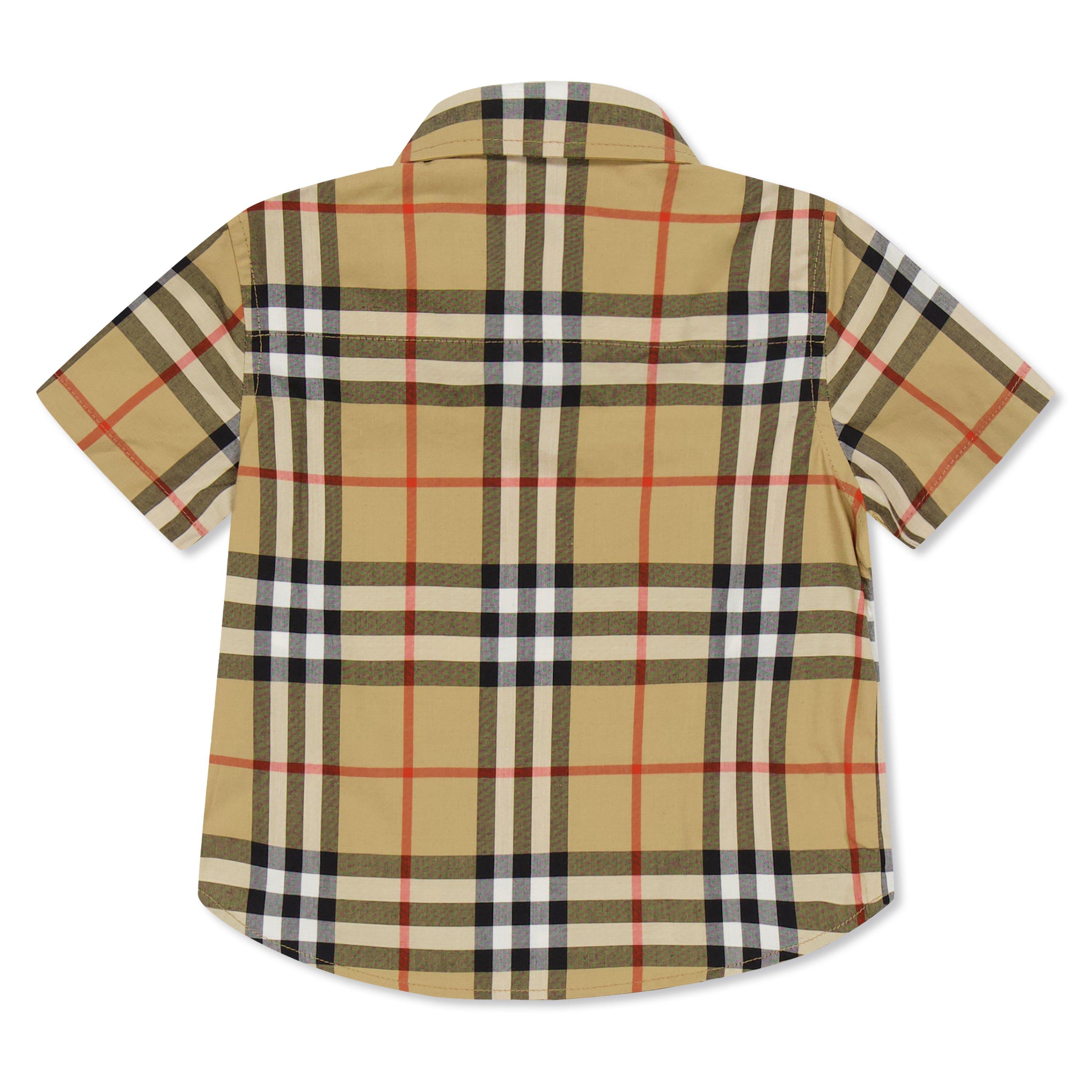Sand Chk B9368 - Burberry - Burb Logo Chk Shirt In62 - 2