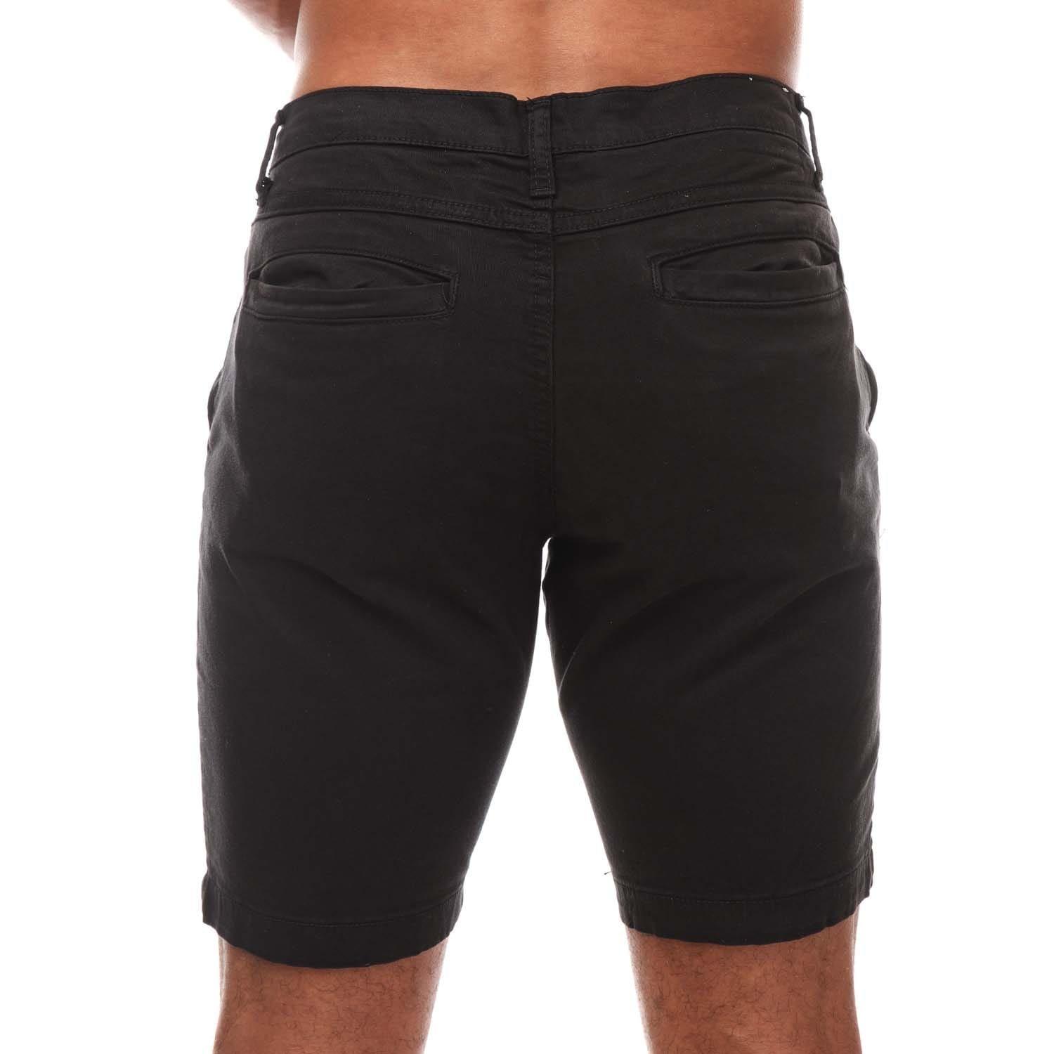 Black - Duck and Cover - Moreshore Chino Shorts - 2