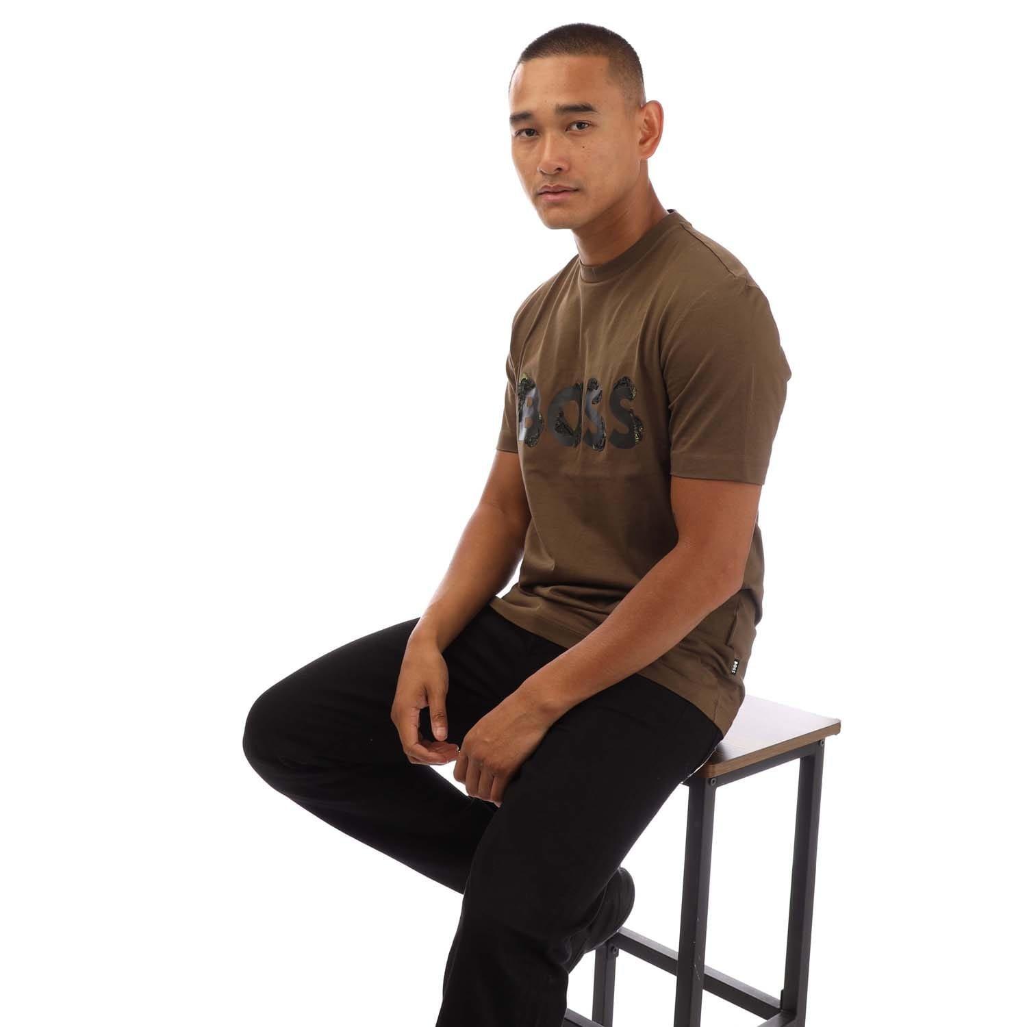 Green - Boss - Tiburt 42 Cotton Jersey T-Shirt - 4