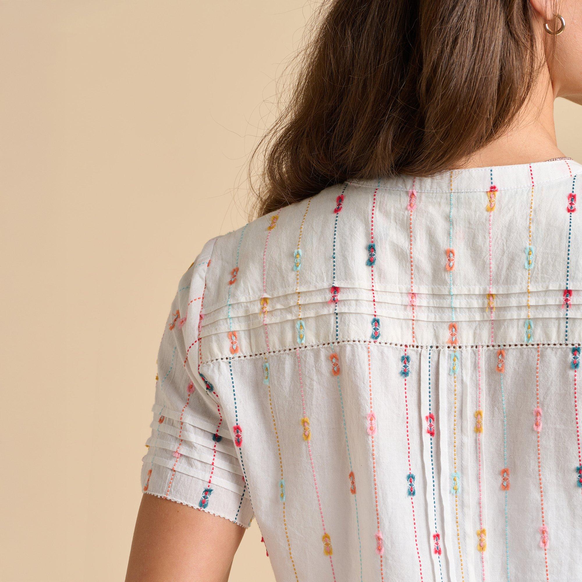 White - Brakeburn - Tide Pool Blouse - 5