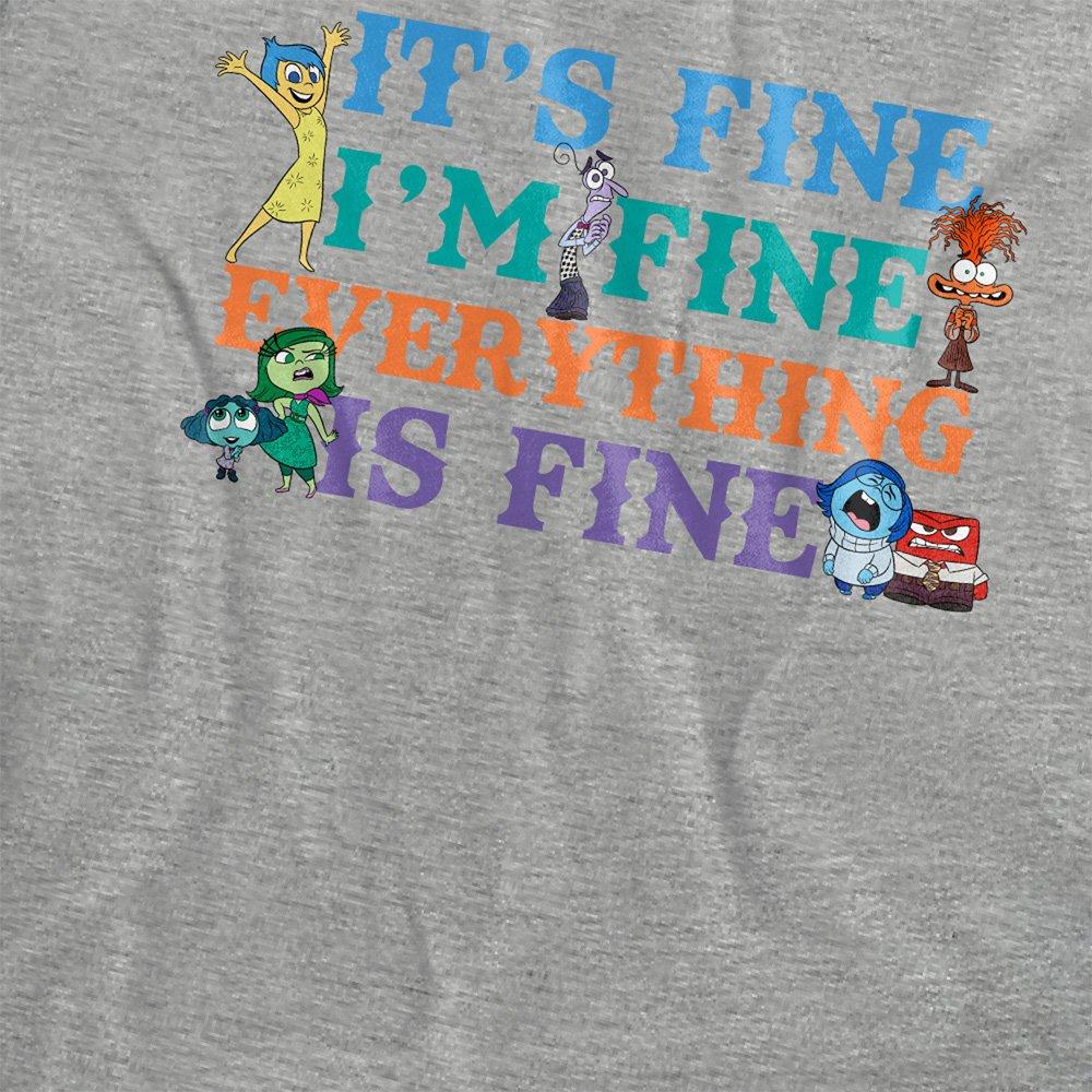Grey - Disney - Inside Out 2 Joy Its Fine Im Fine T-Shirt - 2