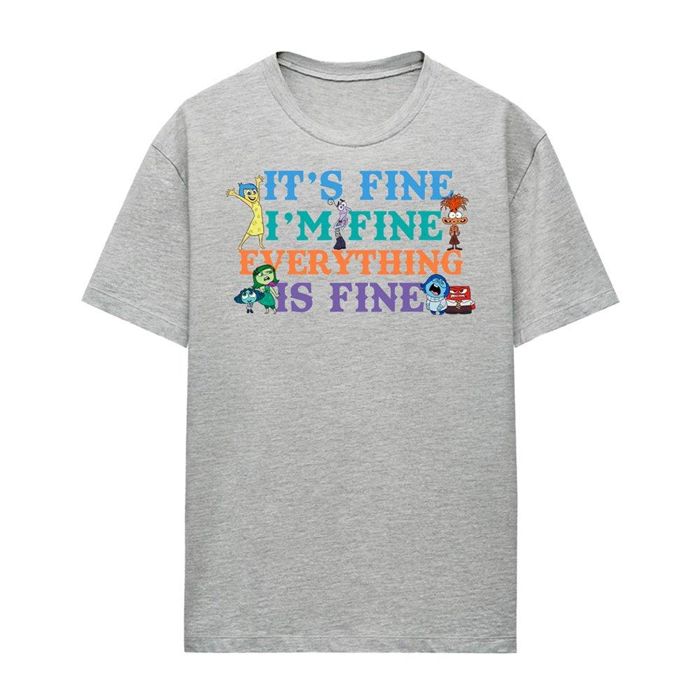 Grey - Disney - Inside Out 2 Joy Its Fine Im Fine T-Shirt - 4