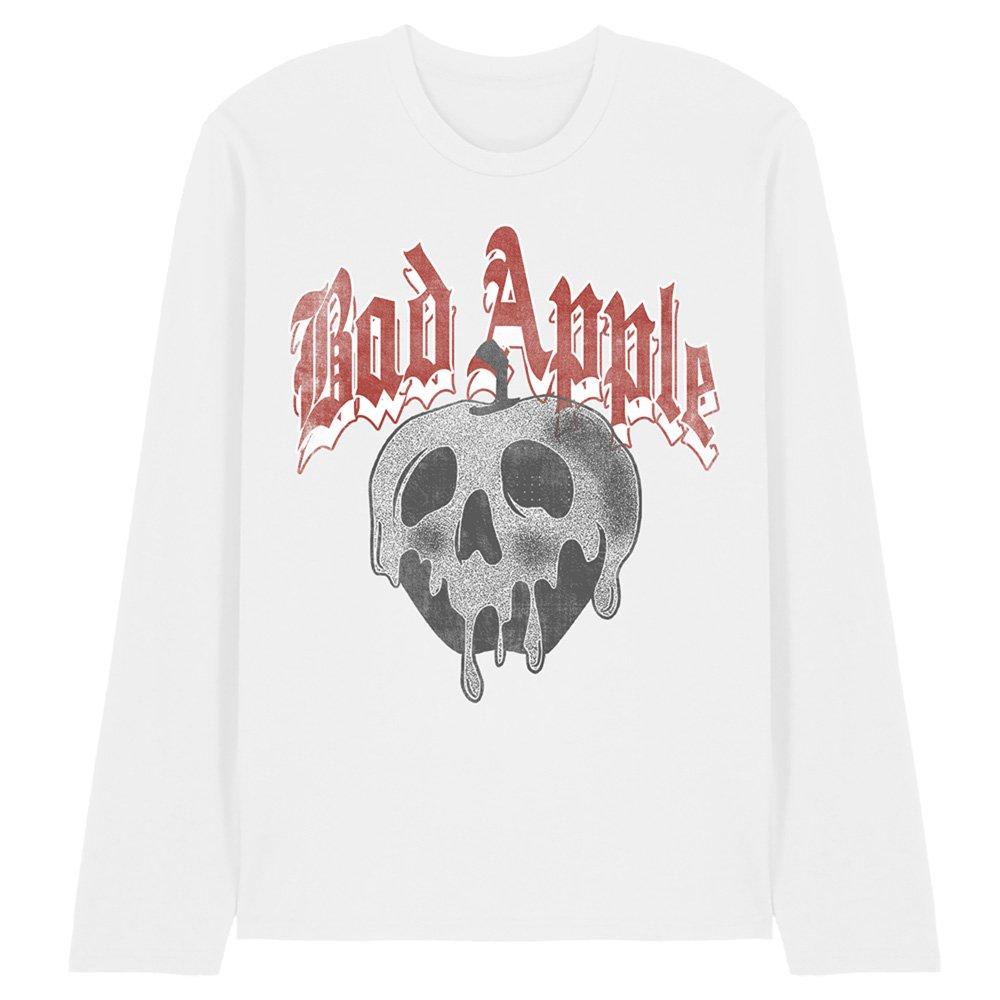 White - Disney - Snow White Bad Apple Skull Long Sleeve T-Shirt Wh - 1